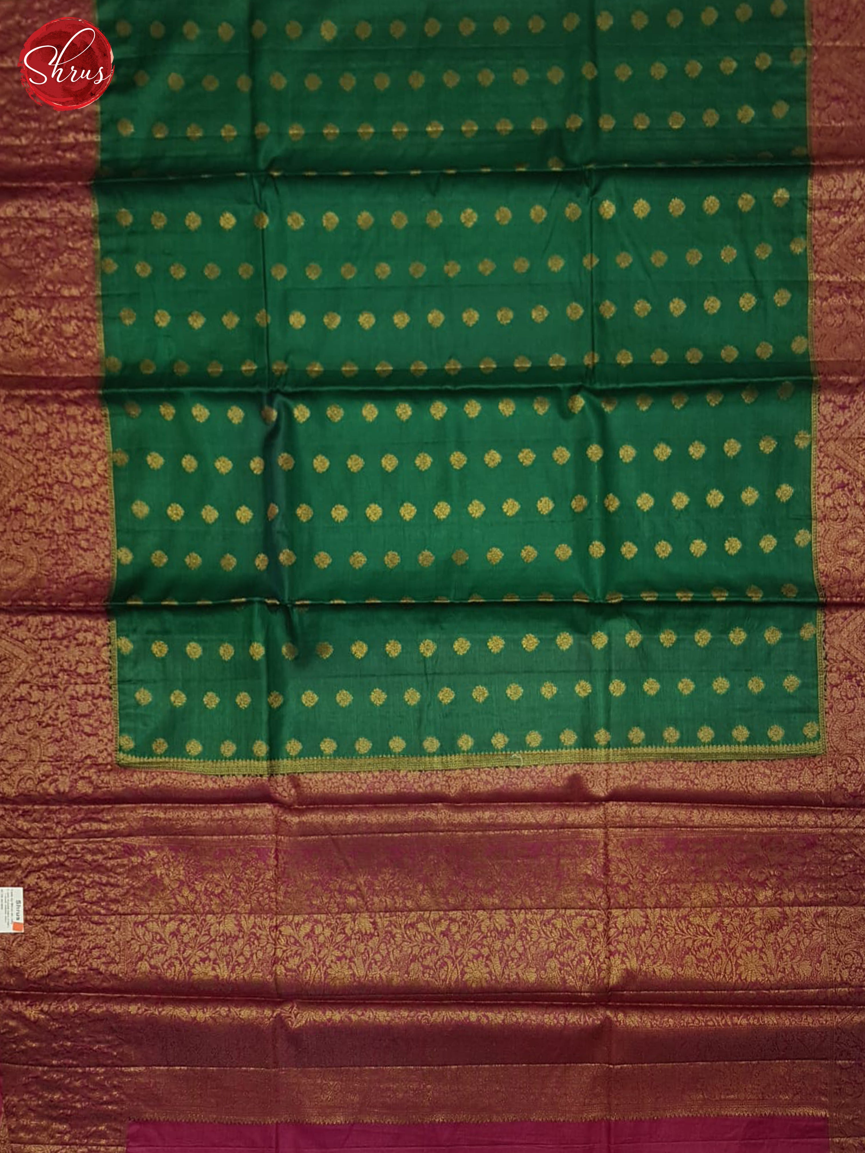 Green And Pink- tussar Saree - Shop on ShrusEternity.com