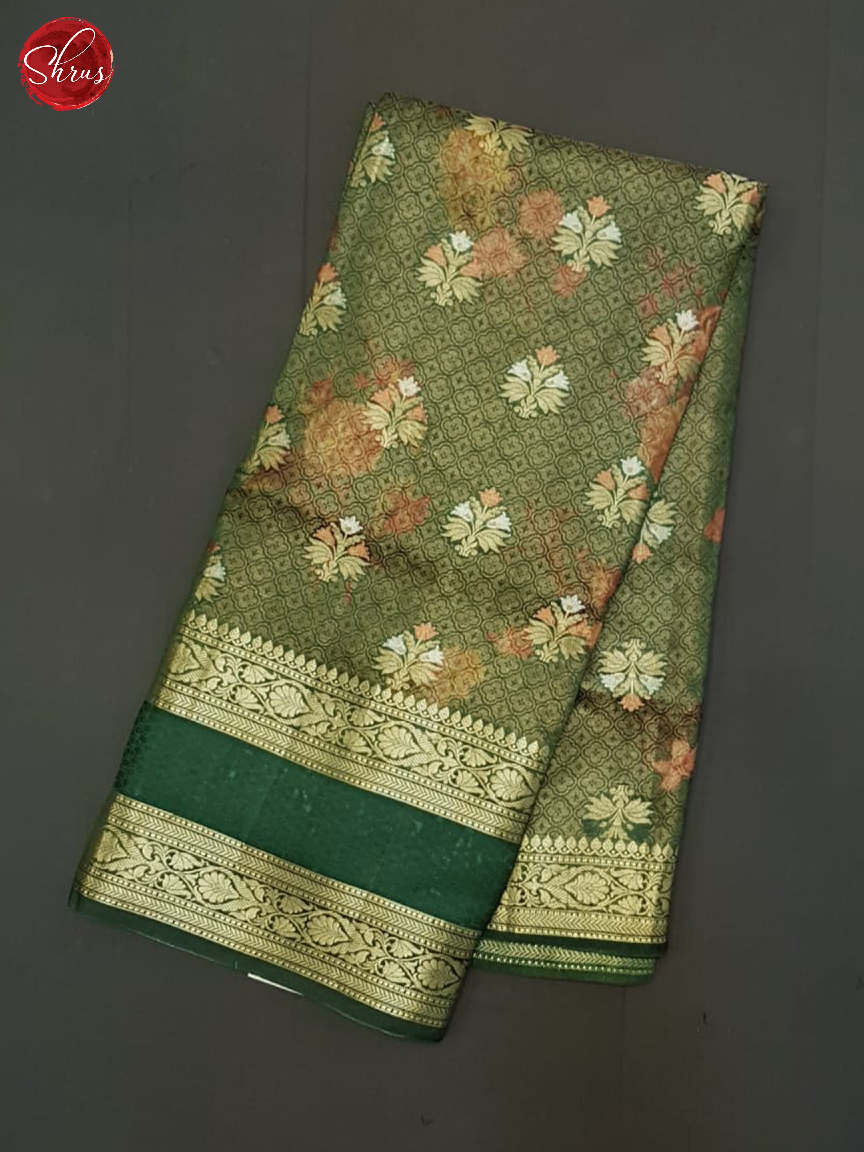 Green (Single Tone) - Tussar Silk Saree - Shop on ShrusEternity.com