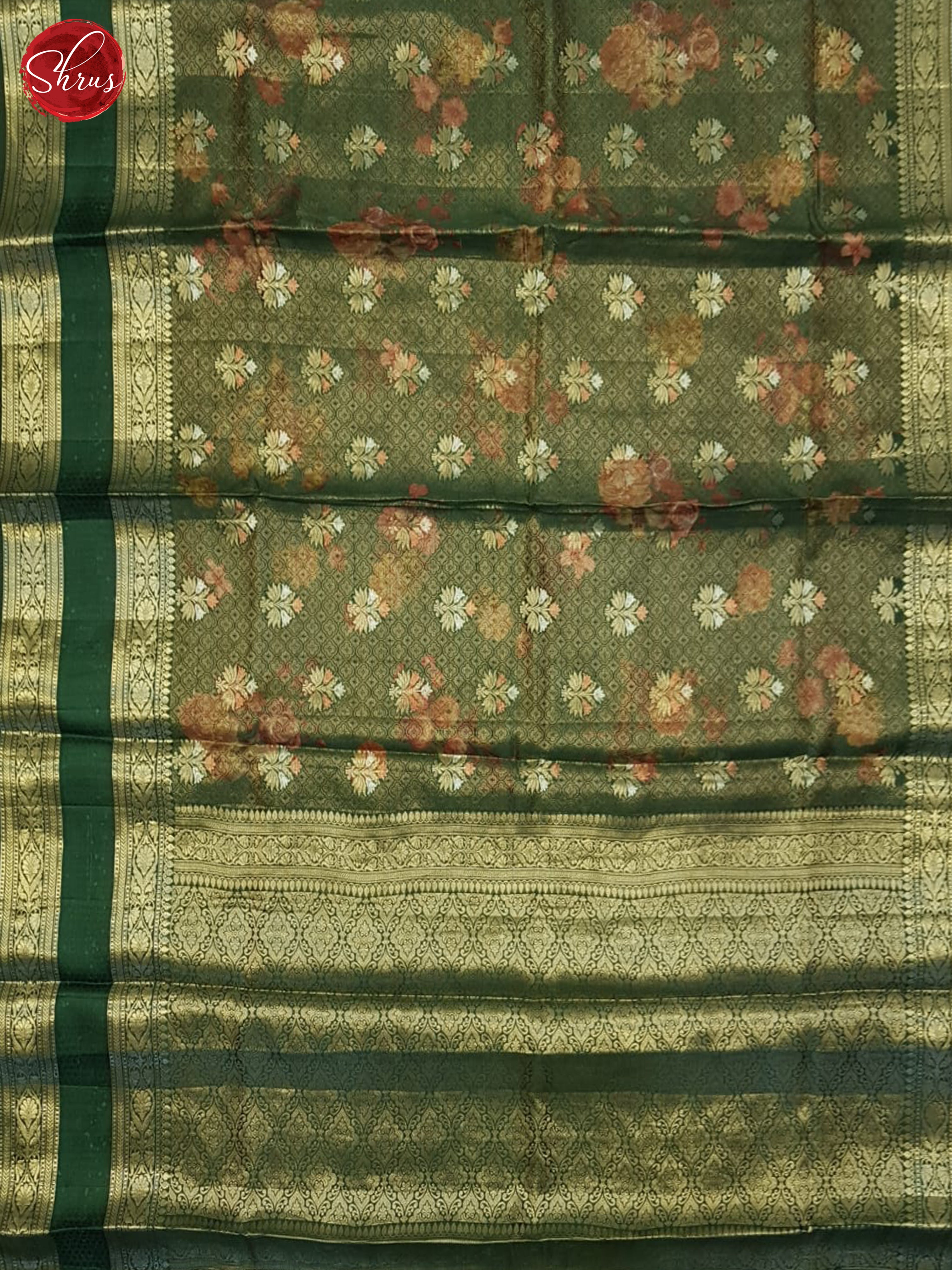 Green (Single Tone) - Tussar Silk Saree - Shop on ShrusEternity.com