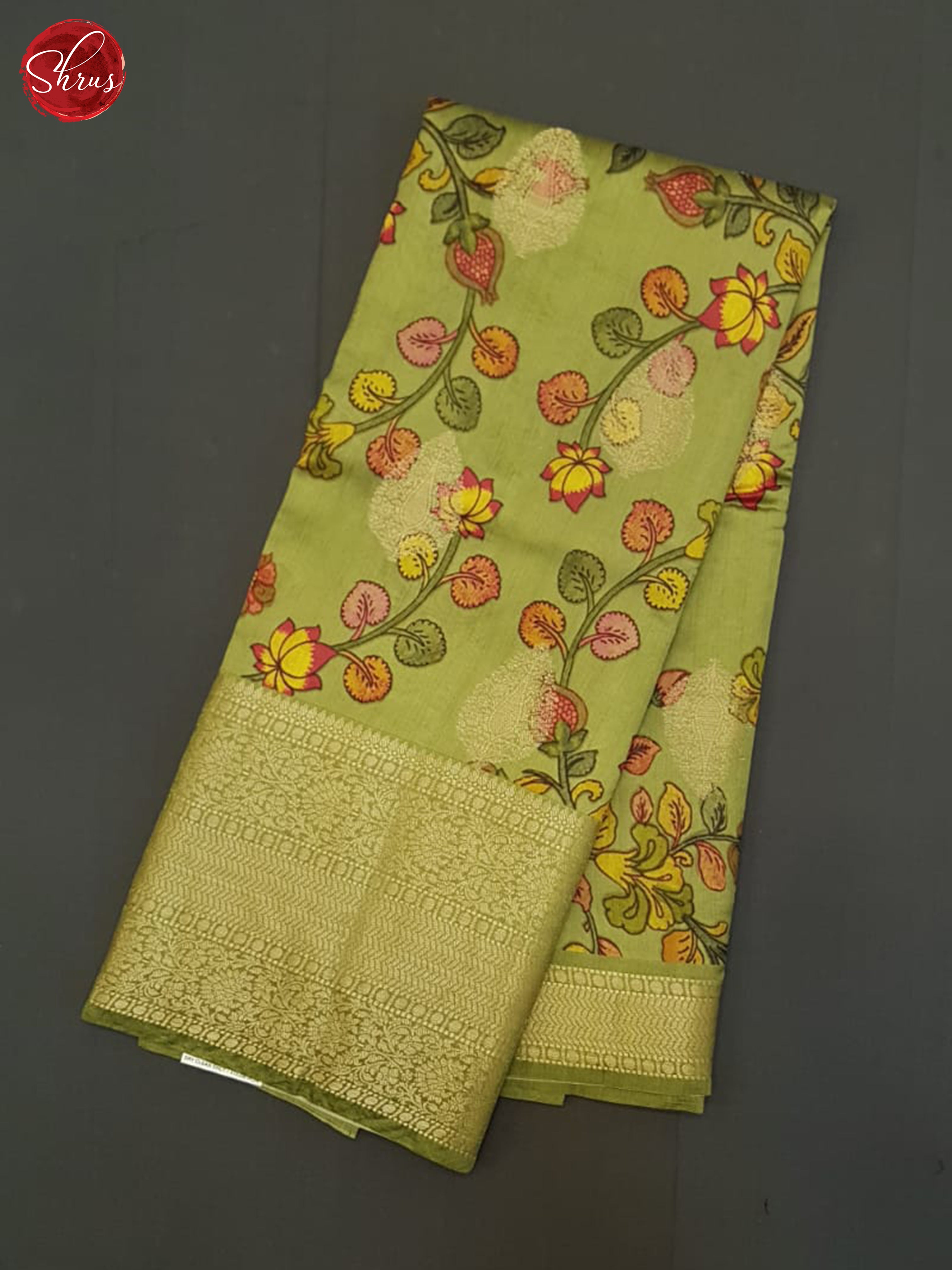 Green (Single Tone) - Tussar Silk Saree - Shop on ShrusEternity.com