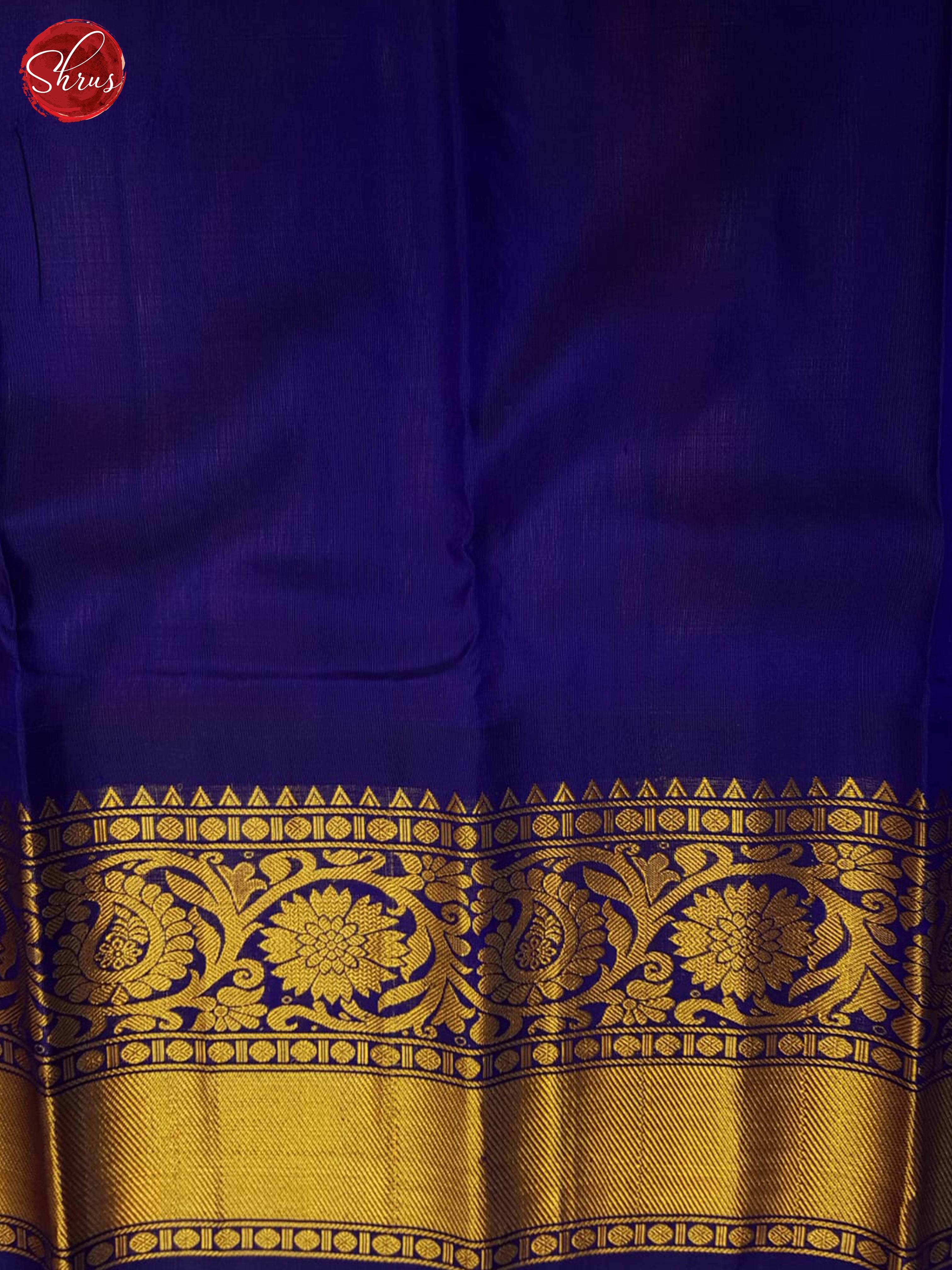 Peach And Blue - Gadwal Silk - Shop on ShrusEternity.com