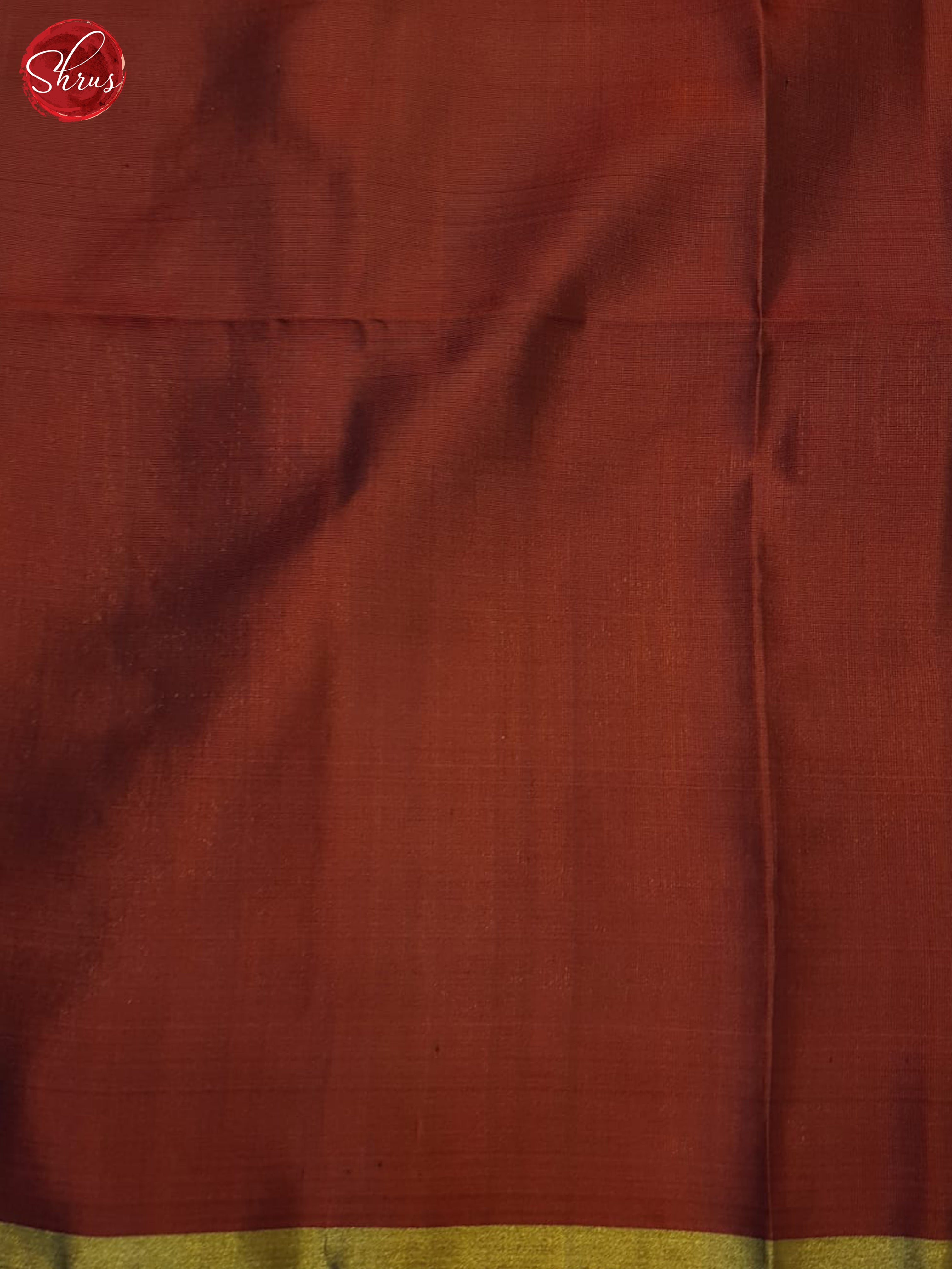 Green & , Blue & Maroon - Borderless Soft Silk with gold , Silver Zari kolam motifs on the Body - Shop on ShrusEternity.com