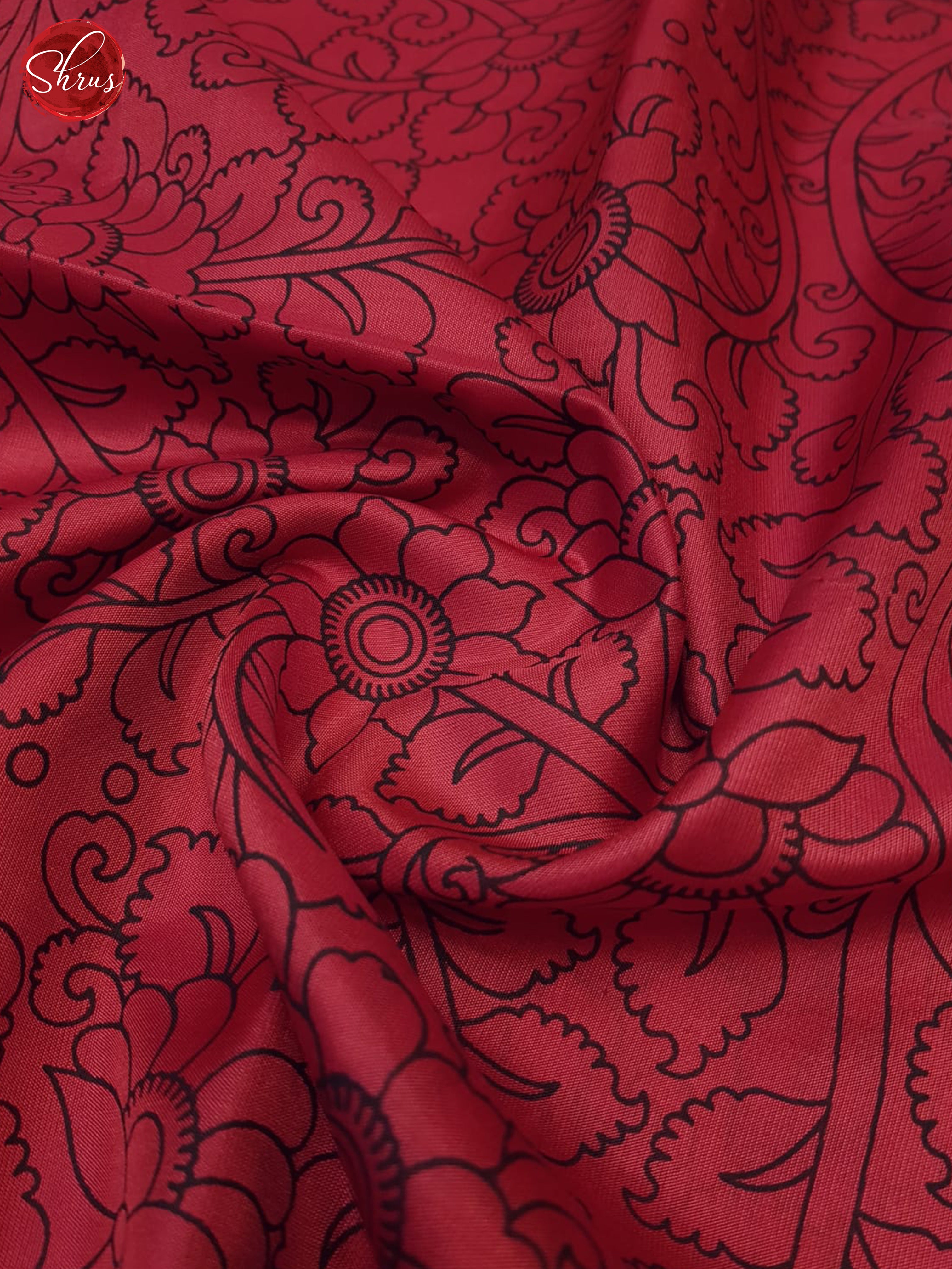 Pink & Green-Borderless Soft Silk Saree with plain Body - Shop on ShrusEternity.com