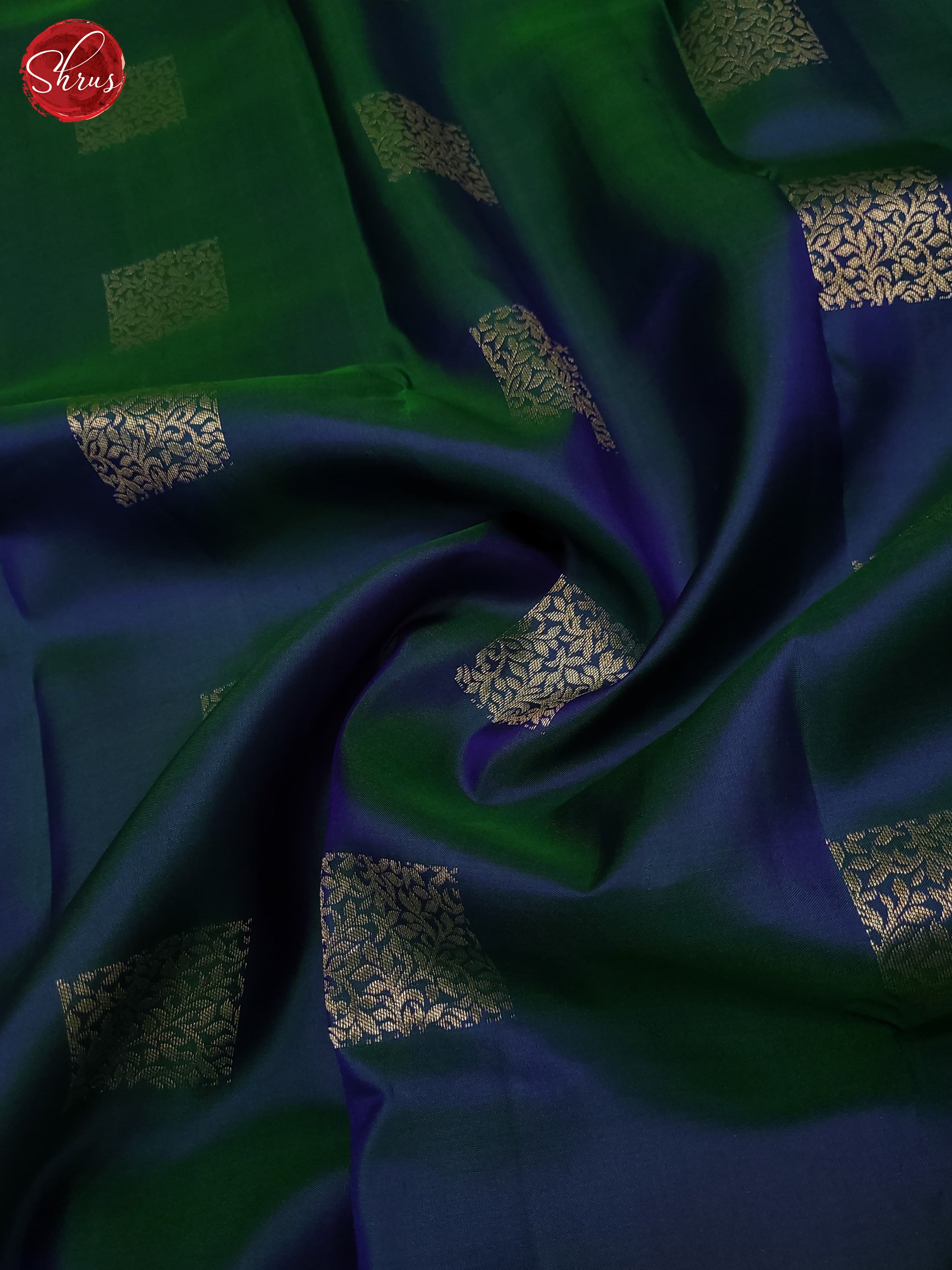 Blue and Pink -Kanchipuram Silk saree - Shop on ShrusEternity.com