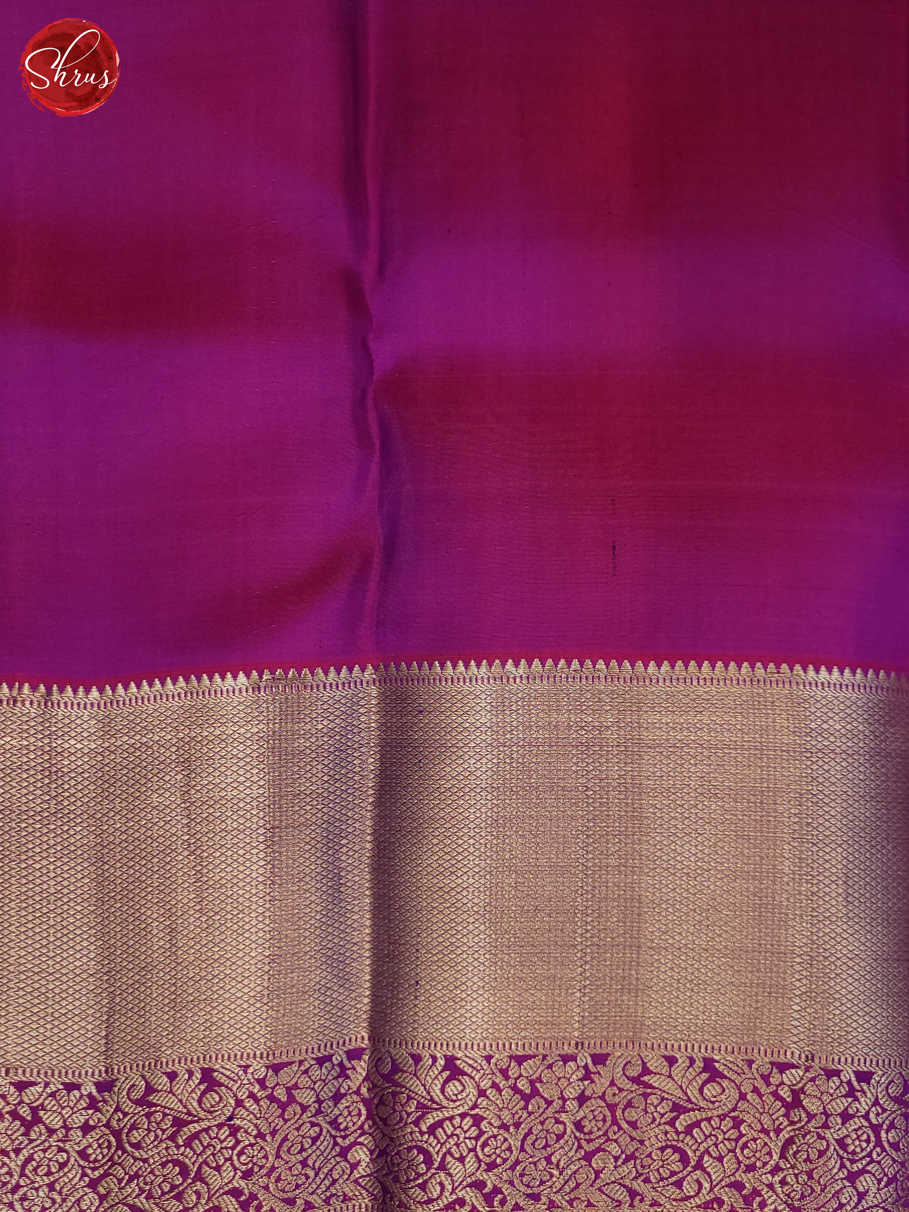 Blue and Pink -Kanchipuram Silk saree - Shop on ShrusEternity.com