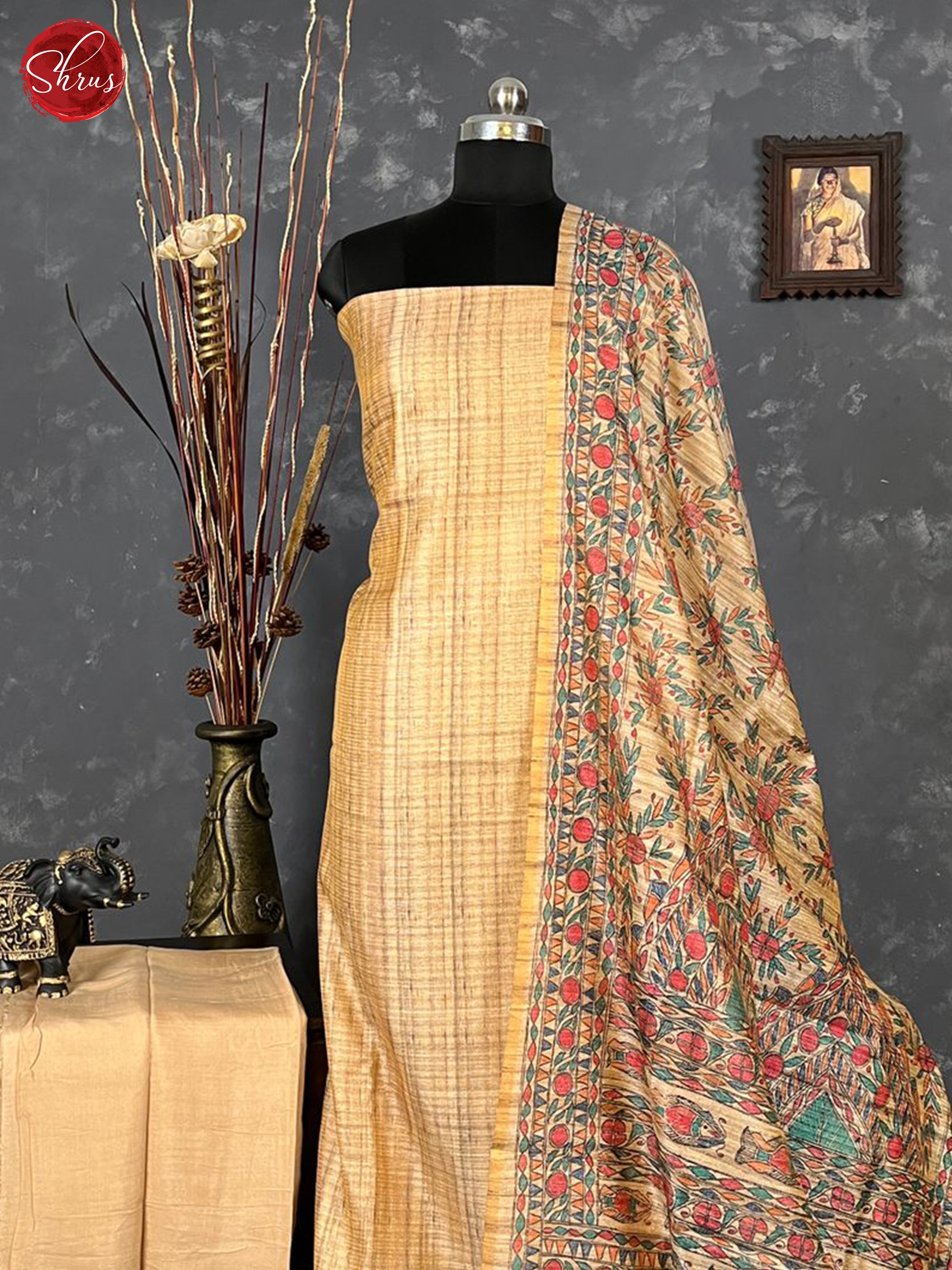 Beige - Matka Salwar - Shop on ShrusEternity.com