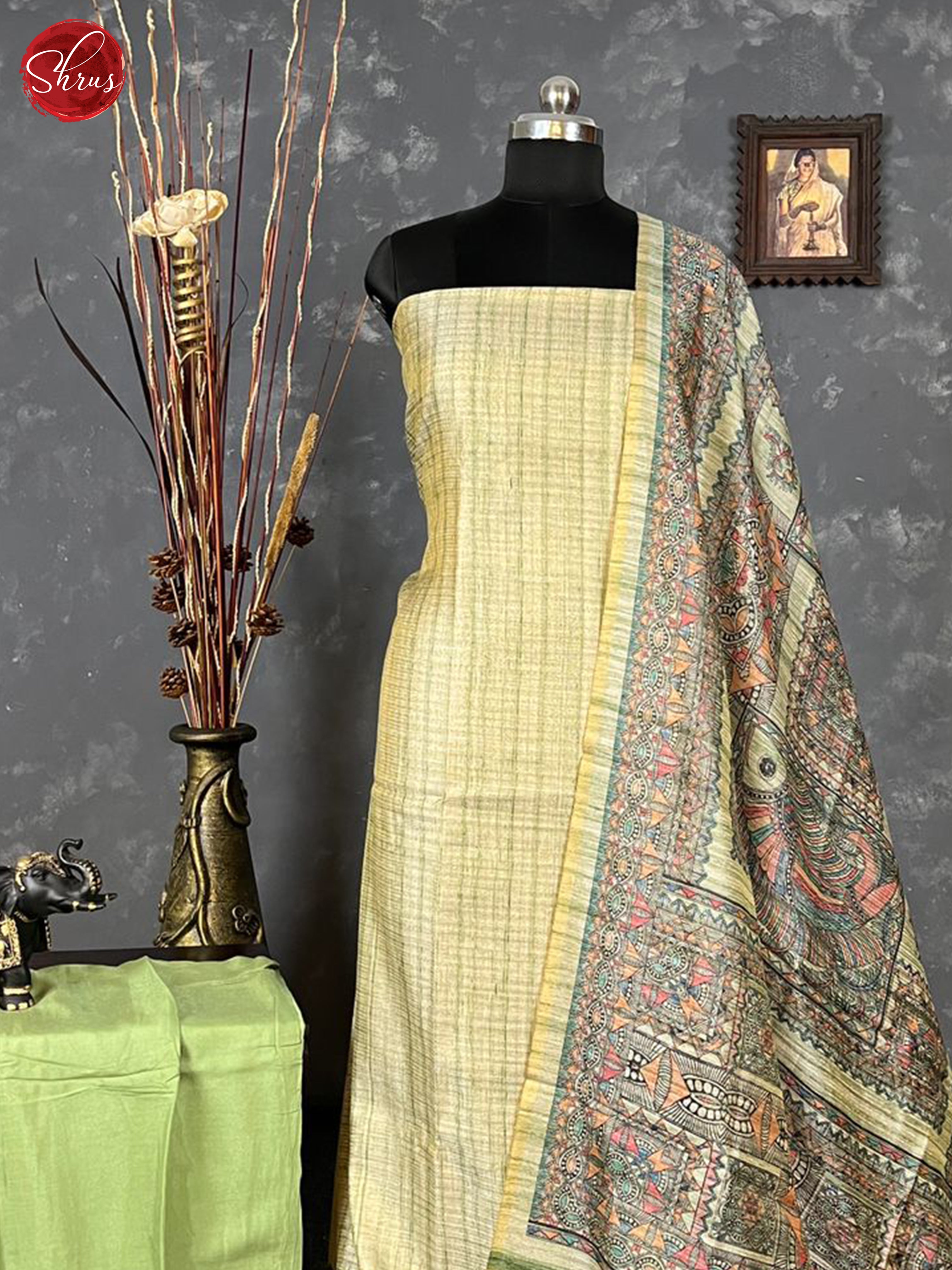 Light Yellow & Green - Matka Salwar - Shop on ShrusEternity.com