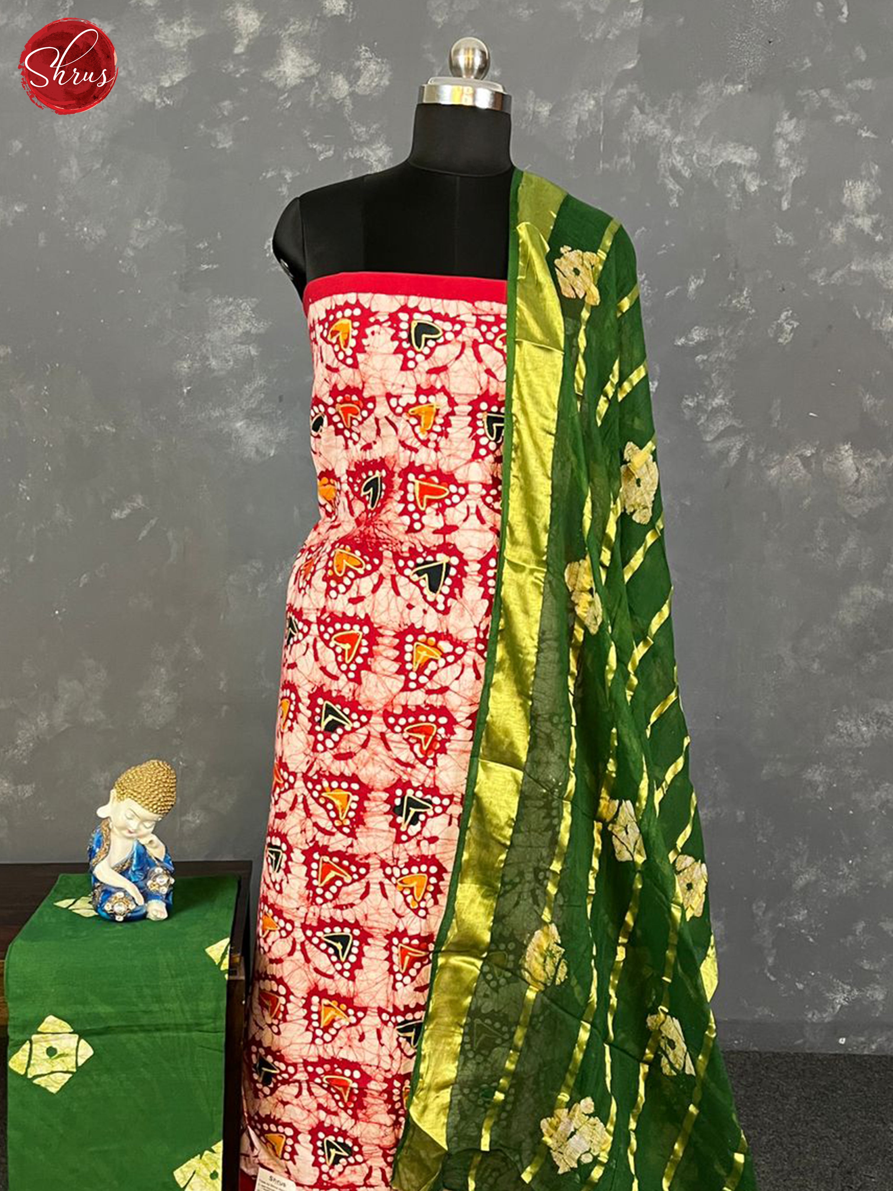 Red & Green - Bhatik salwar - Shop on ShrusEternity.com