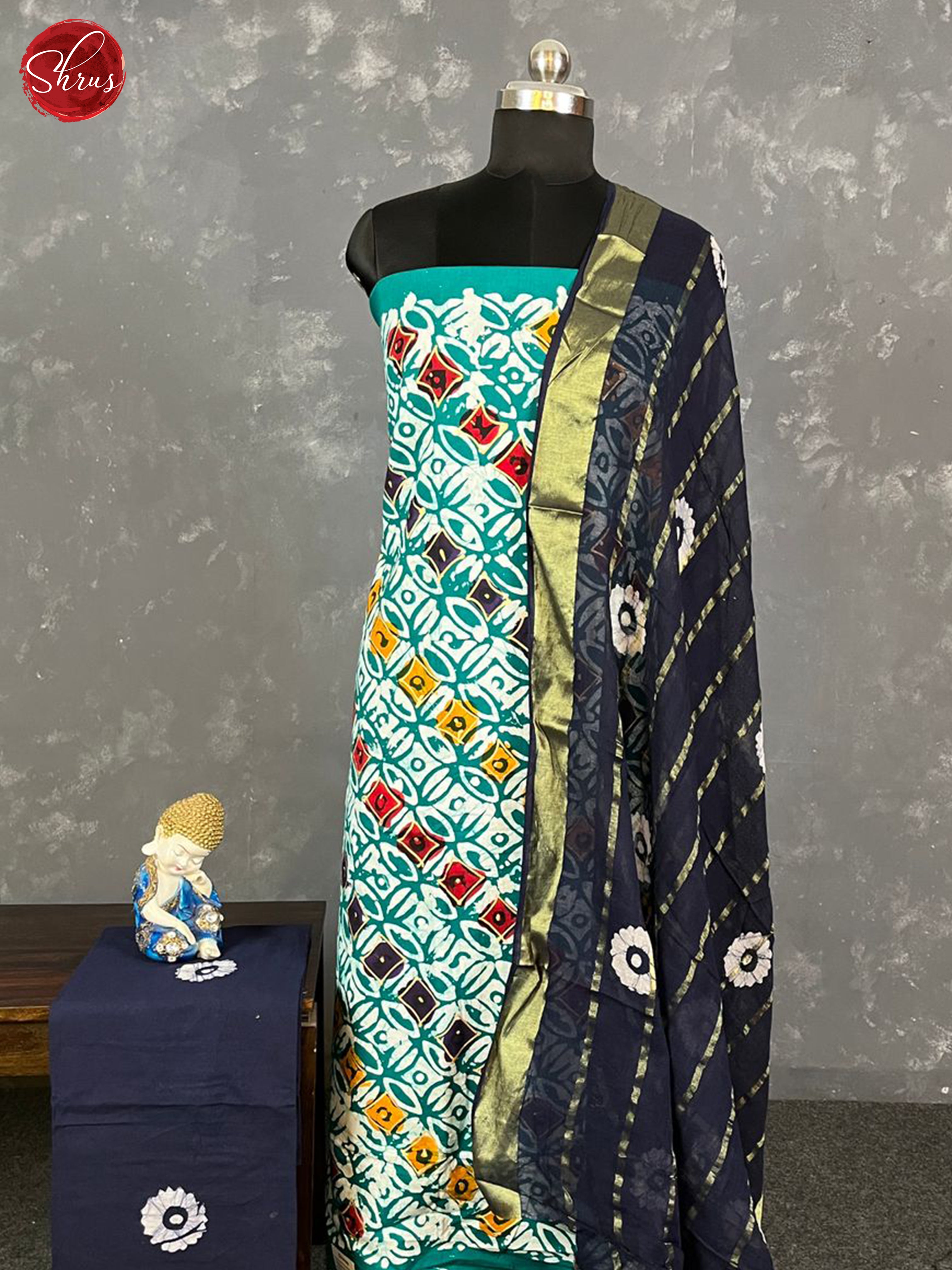 Green & Blue - Bhatik salwar - Shop on ShrusEternity.com