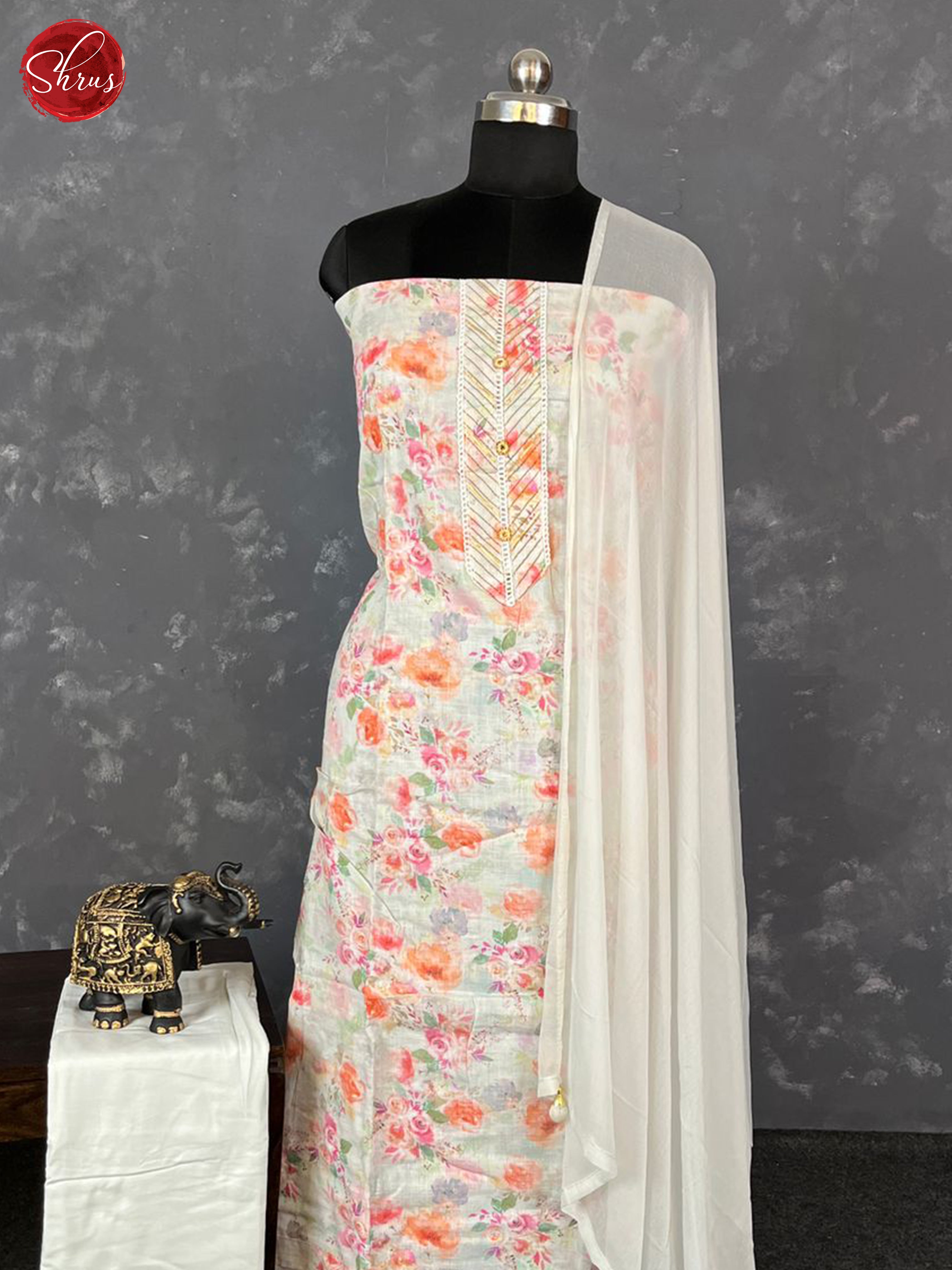 Cream - Cotton Salwar - Shop on ShrusEternity.com