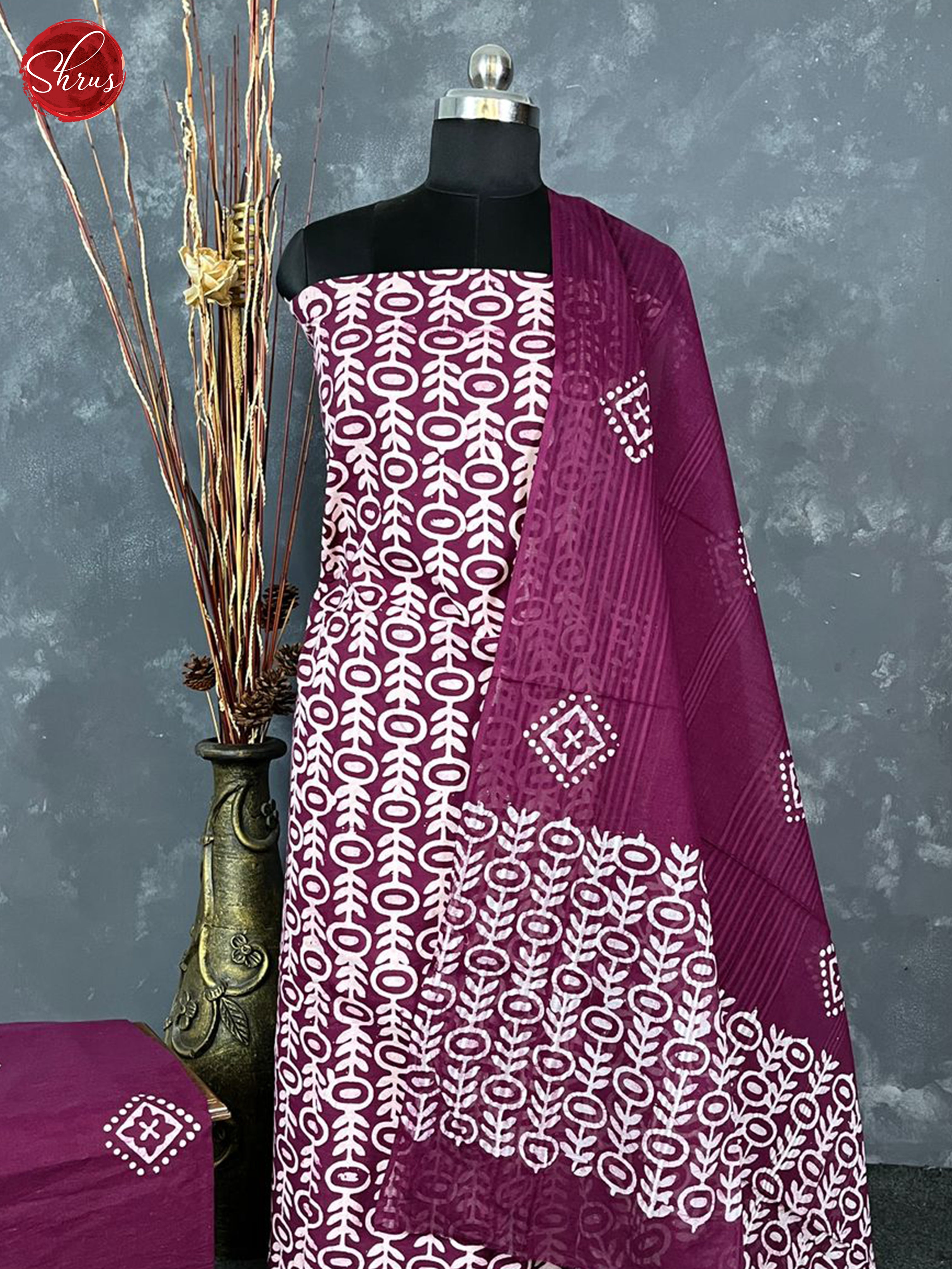 Purple - Bhatik Salwar - Shop on ShrusEternity.com