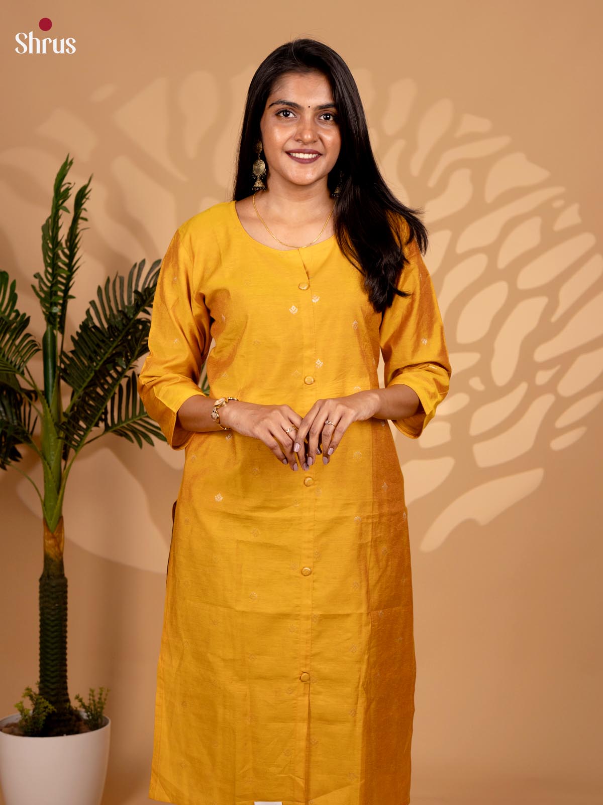 Mustard - Readymade kurti - Shop on ShrusEternity.com