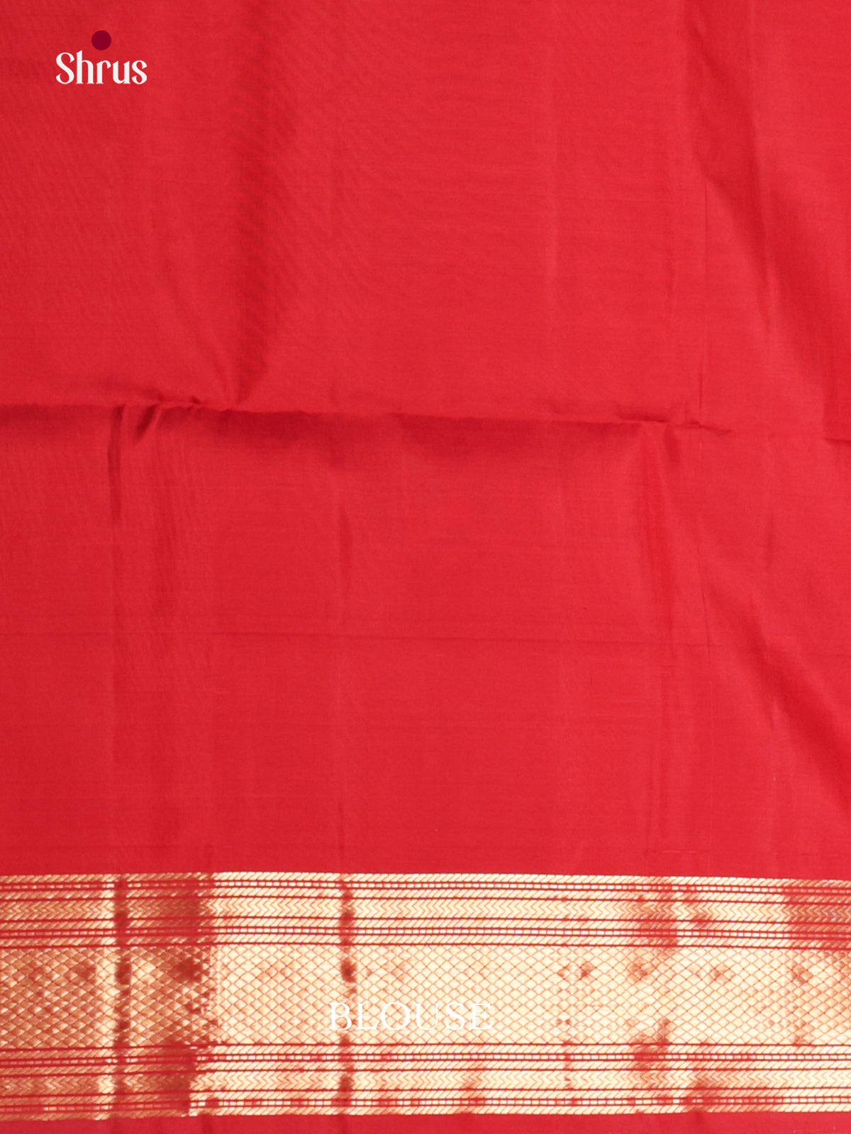 Buy Vibrant Blue Silk Saree with Small Floral Buttas, Traditional Red Zari Border & Brocade Pallu