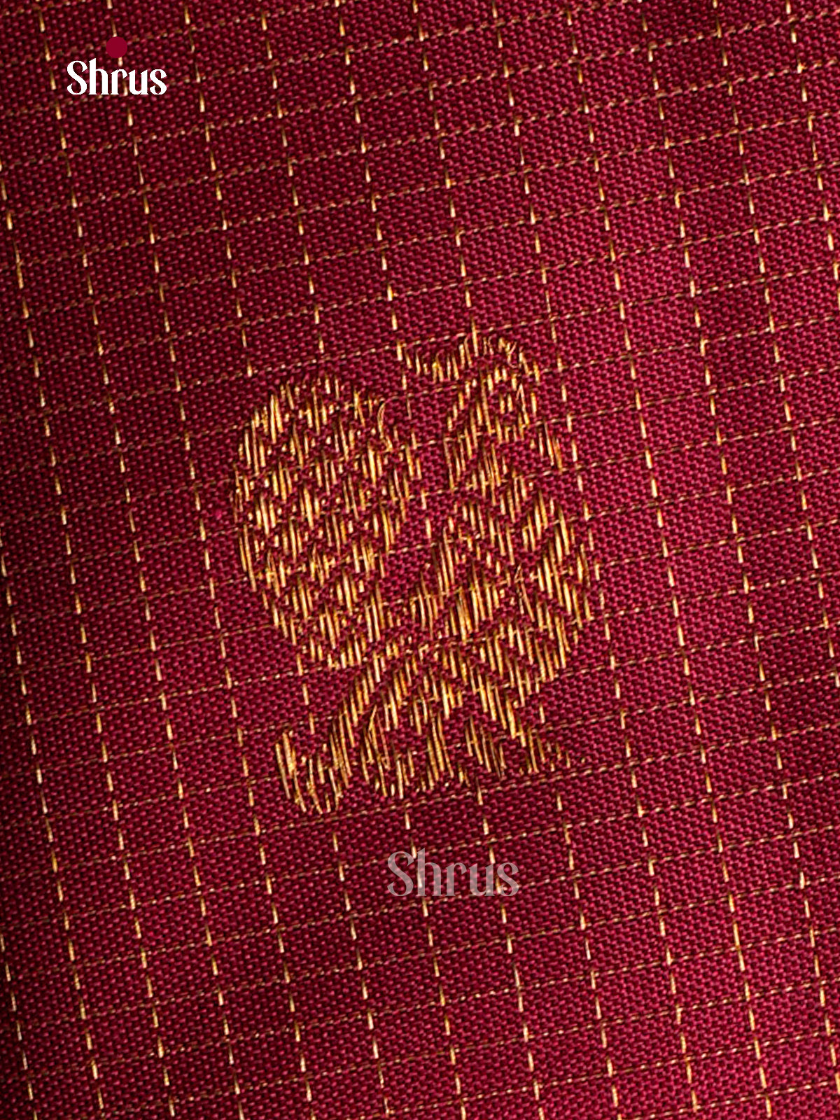 Bridal Red Kanchipuram Sarees With Intricate Checks & Buttas | Self Zari Border & Brocade Pallu