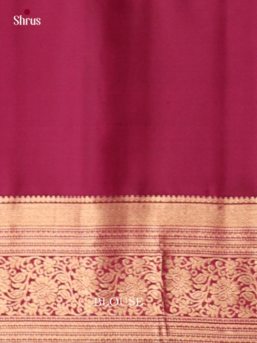 Bright Coral Red Soft Silk Sarees With Gold Zari Woven Stripes, Buttas, Deep Maroon Border & Brocade Pallu 2