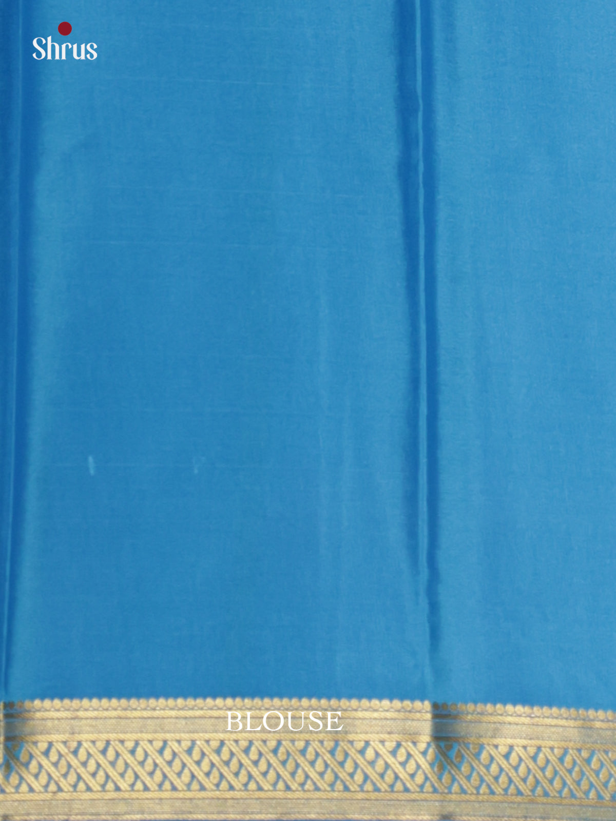 Buy Majestic Brown Mysore Silk Sarees With Blue Zari Woven Border & Chit Pallu
