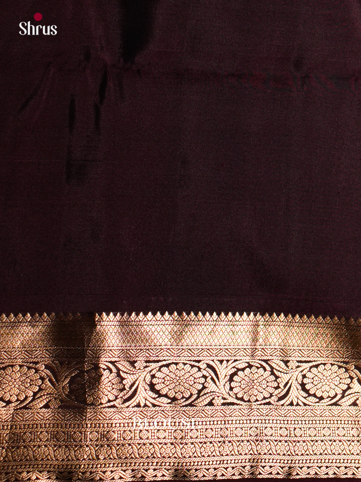 Buy Classic Burgundy Pure Soft Silk Sarees with Big Floral Vines Nestling, Zari Border & Brocade Pallu