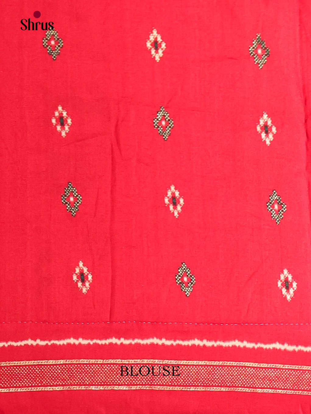 DIS06074 - Semi Ikkat Print Saree - Shop on Shrus.com