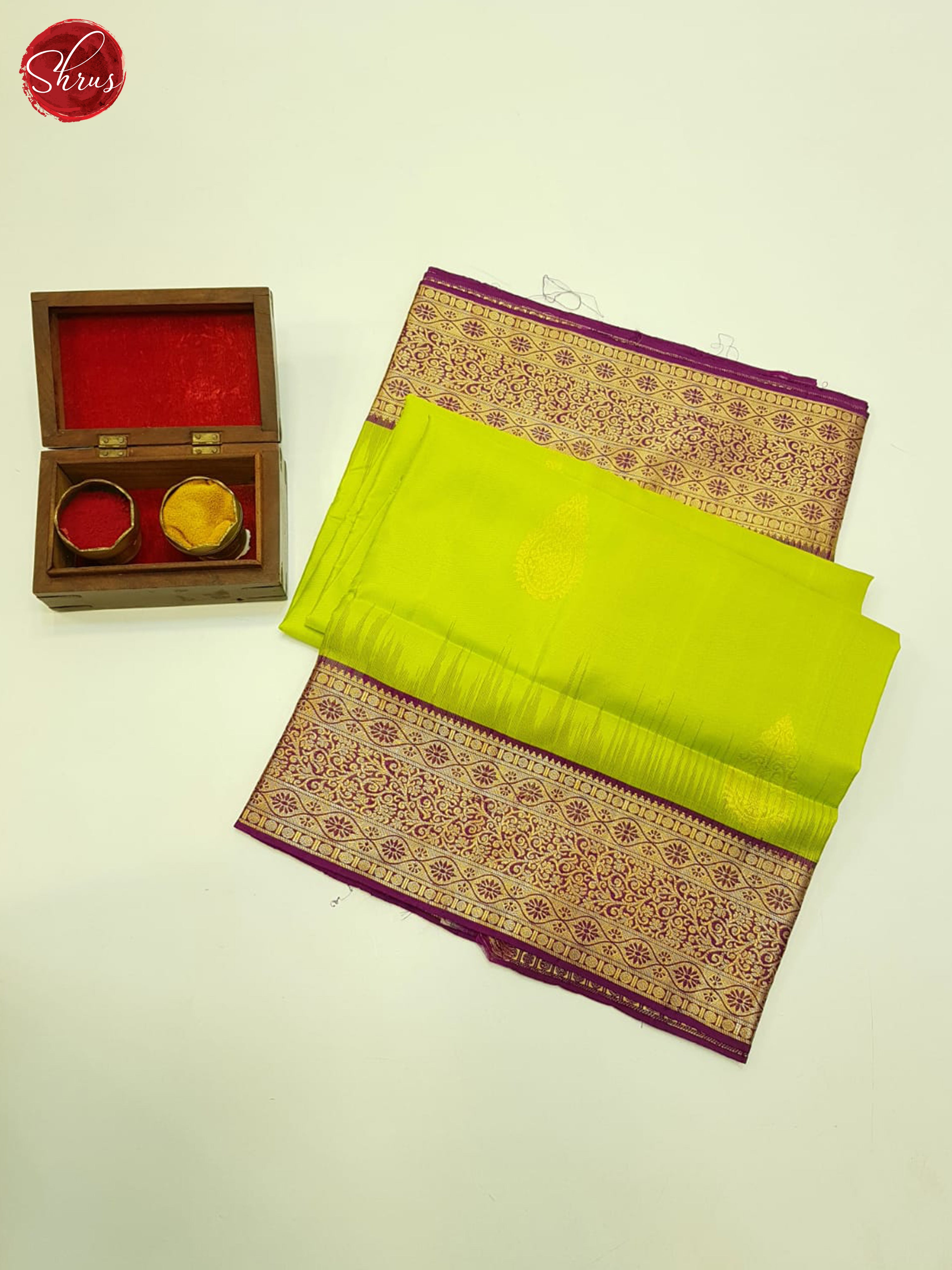 CAM23004 - Kanchipuram silk Saree - Shop on ShrusEternity.com