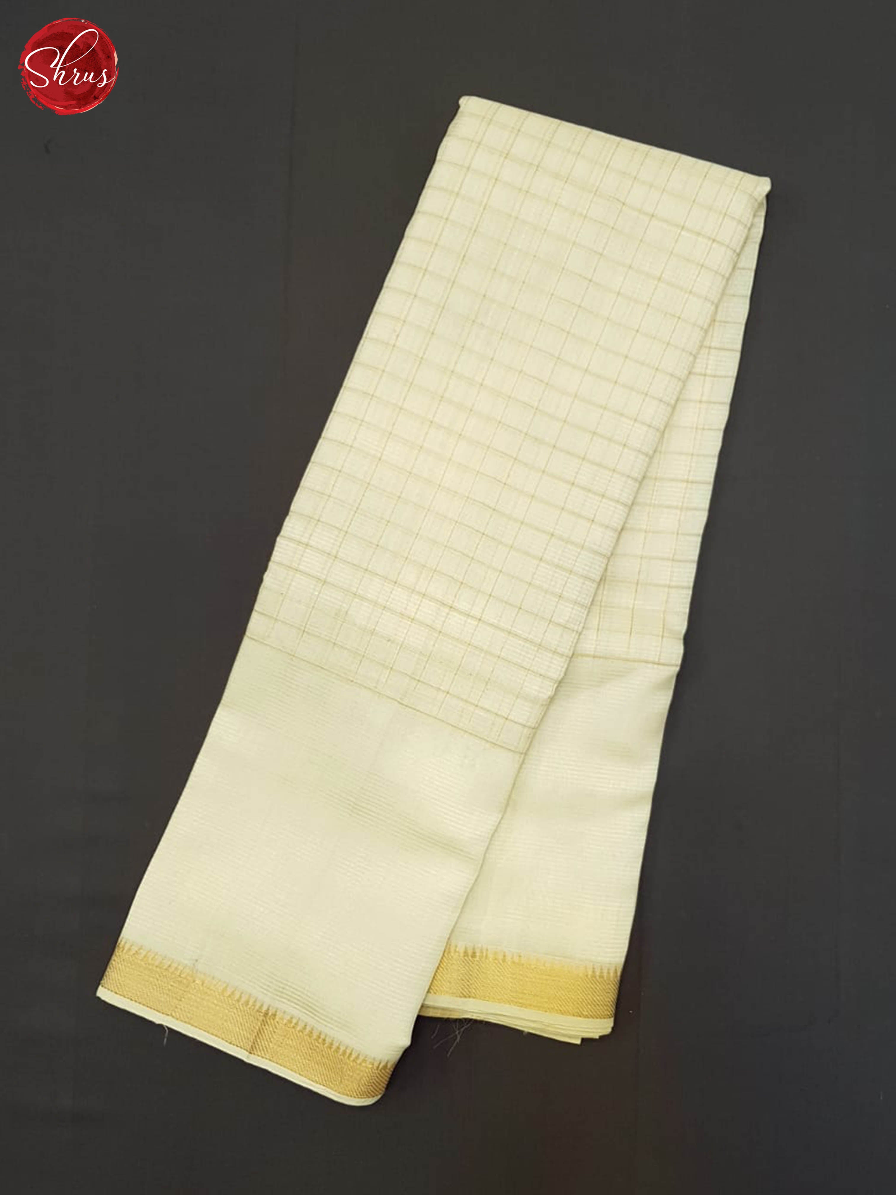 cream(Single Tone)- Mangalagiri silkcotton Saree - Shop on ShrusEternity.com