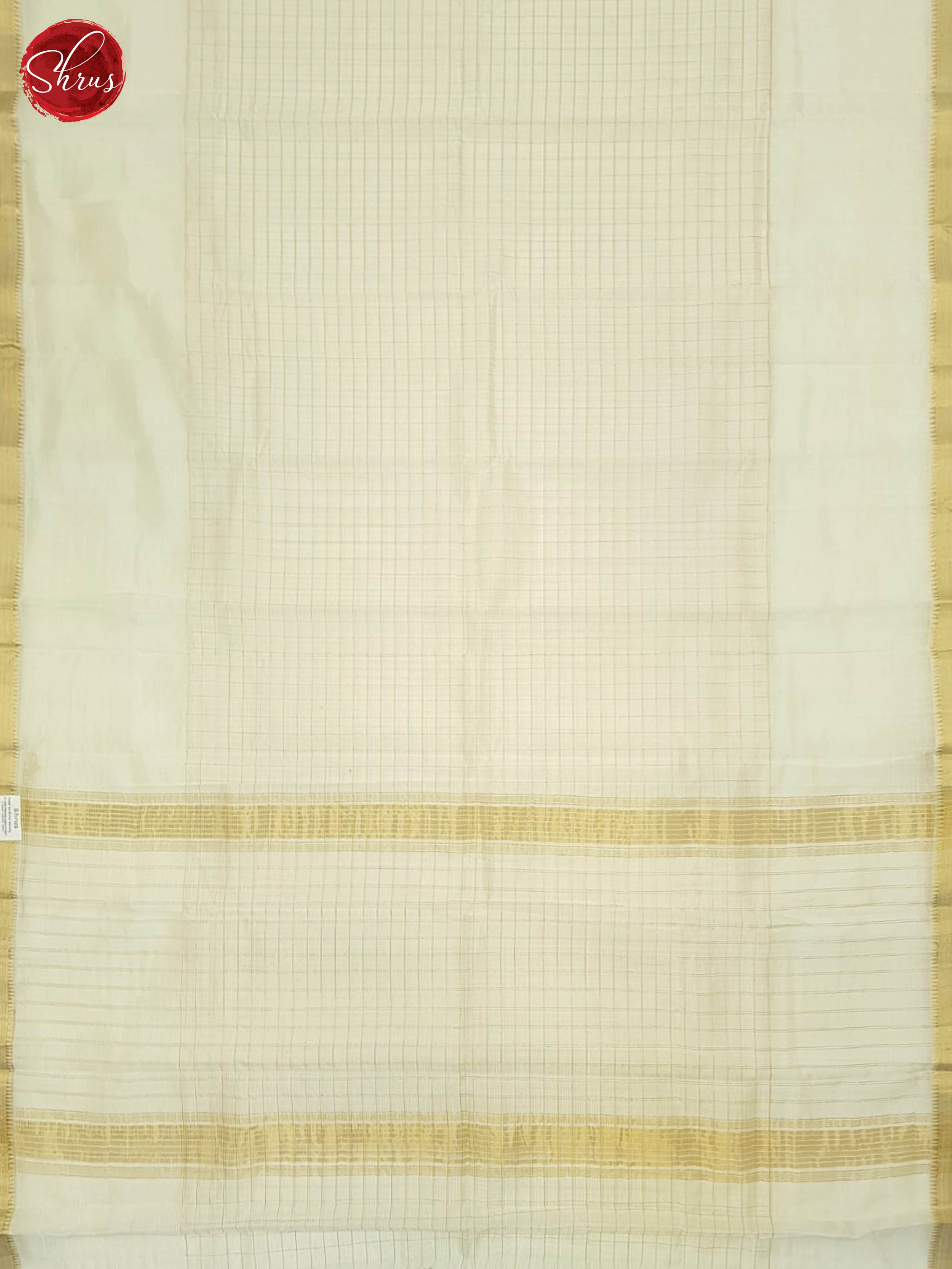 cream(Single Tone)- Mangalagiri silkcotton Saree - Shop on ShrusEternity.com