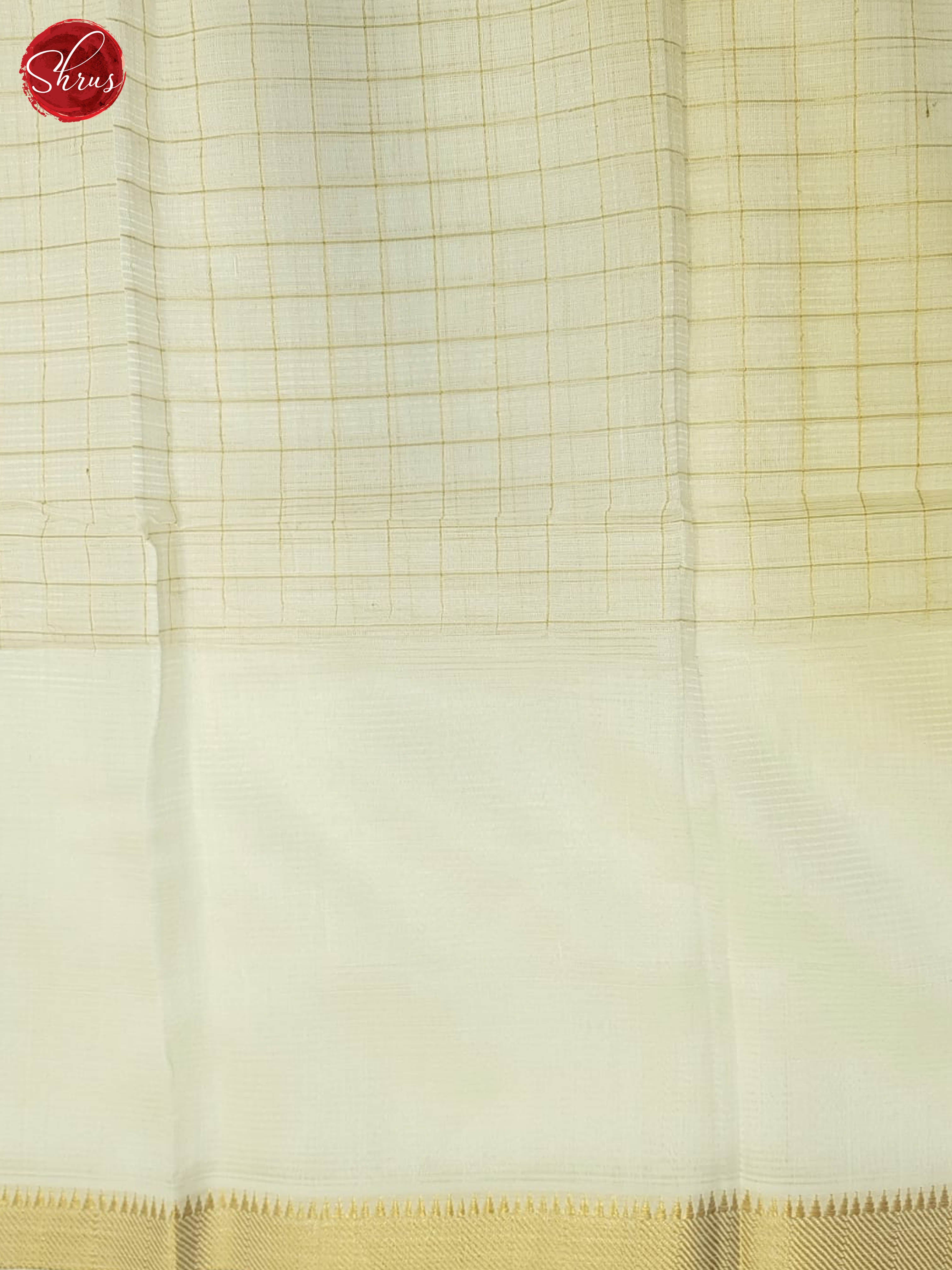 cream(Single Tone)- Mangalagiri silkcotton Saree - Shop on ShrusEternity.com