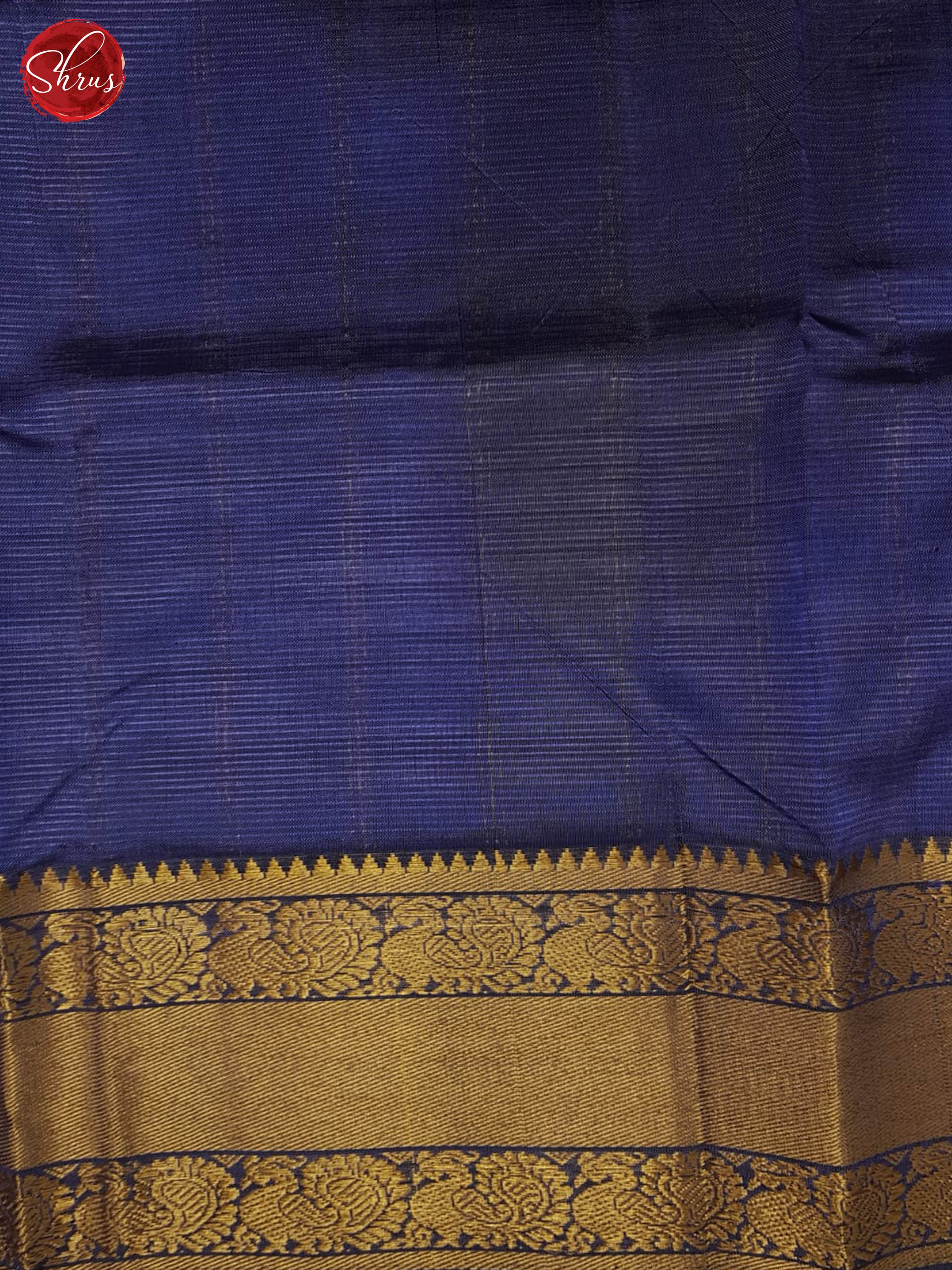 blue(Single tone) - Mangalagiri silkcotton Saree - Shop on ShrusEternity.com