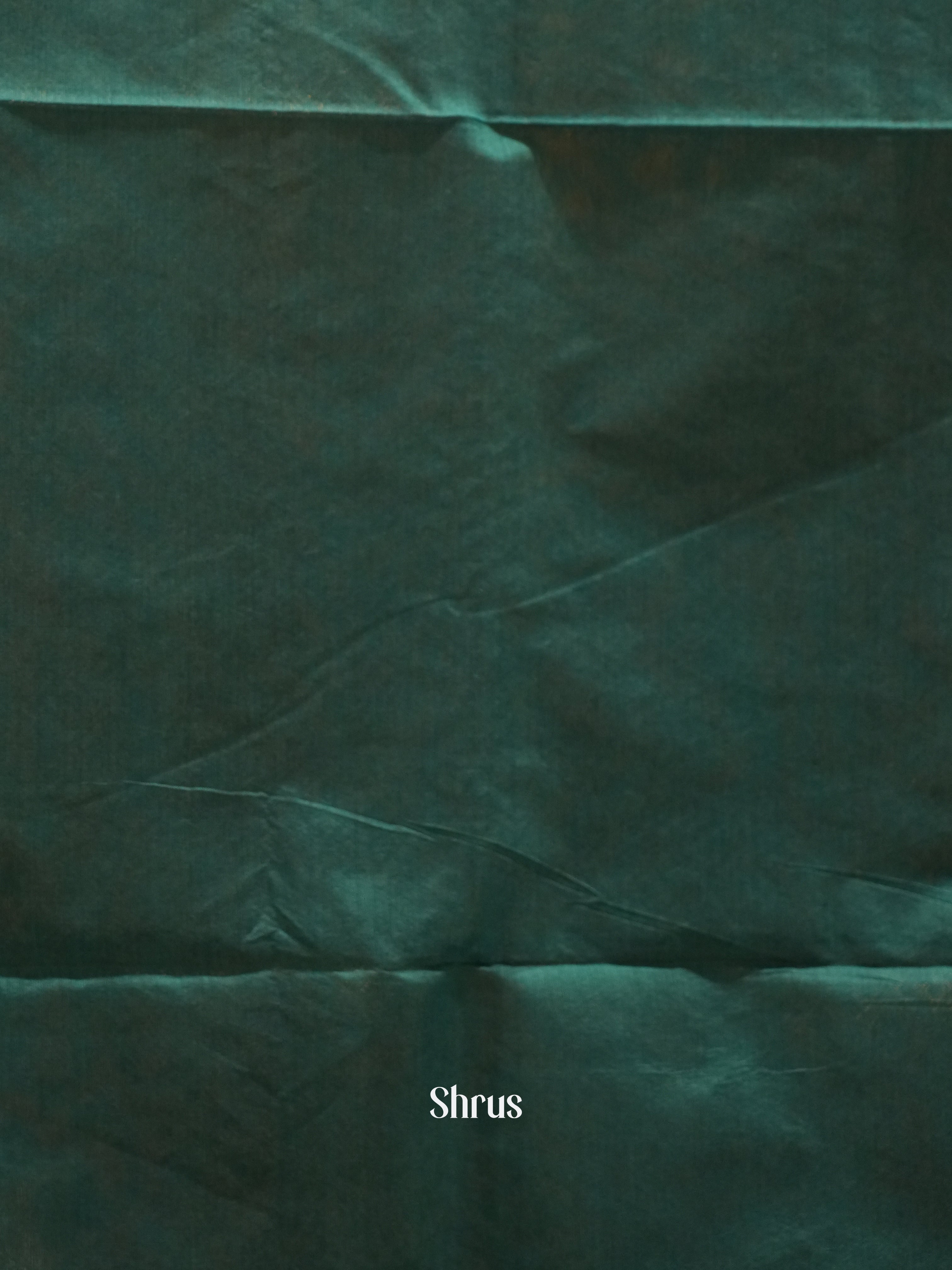 Maroon & Green -Semi Silkcotton Saree - Shop on ShrusEternity.com