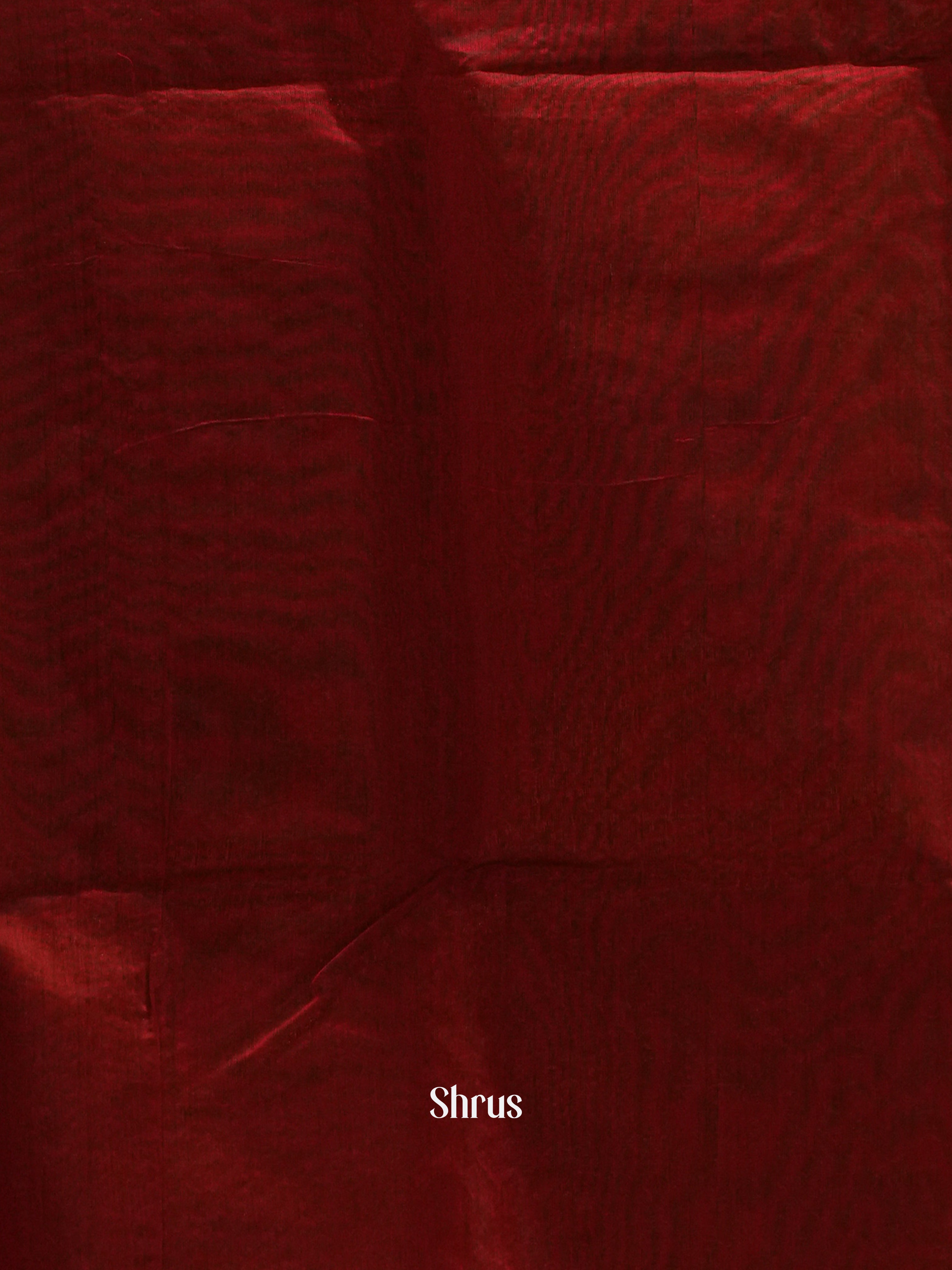 Green And Arraku Maroon- Semi Silk Cotton Saree - Shop on ShrusEternity.com
