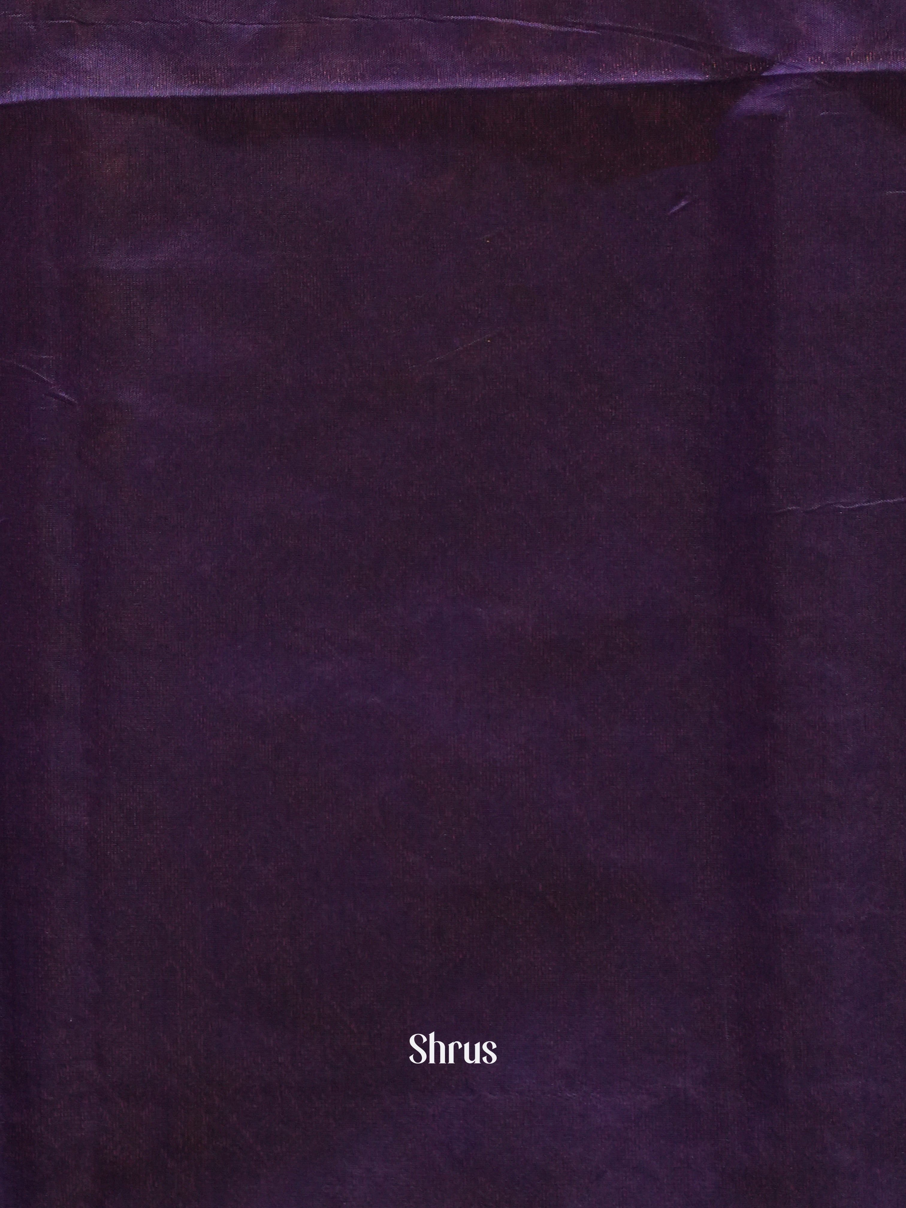 Wine And Eggplant- Semi Silk Cotton Saree - Shop on ShrusEternity.com