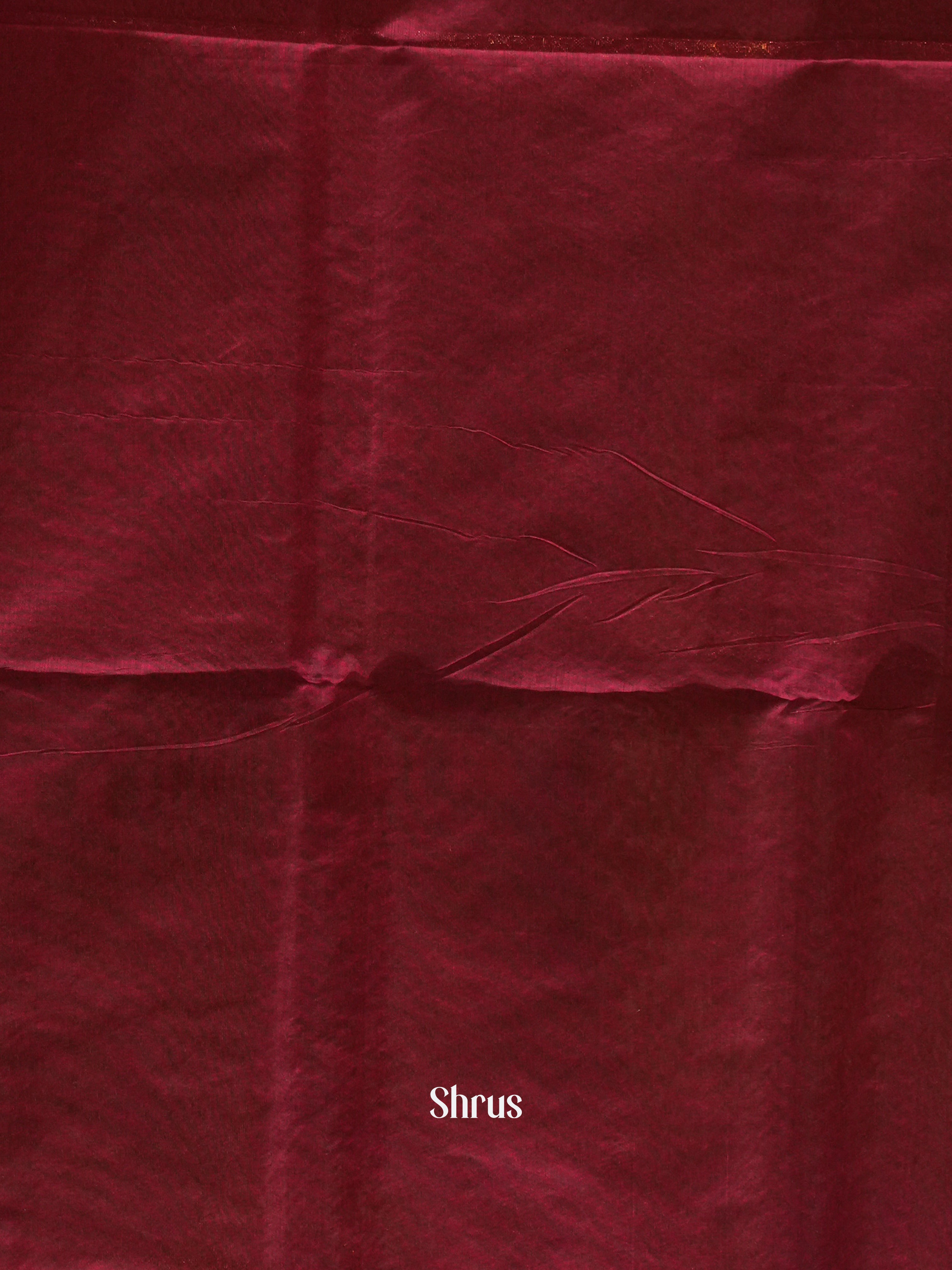 Green And Arakku Maroon- Semi Silk Cotton Saree - Shop on ShrusEternity.com