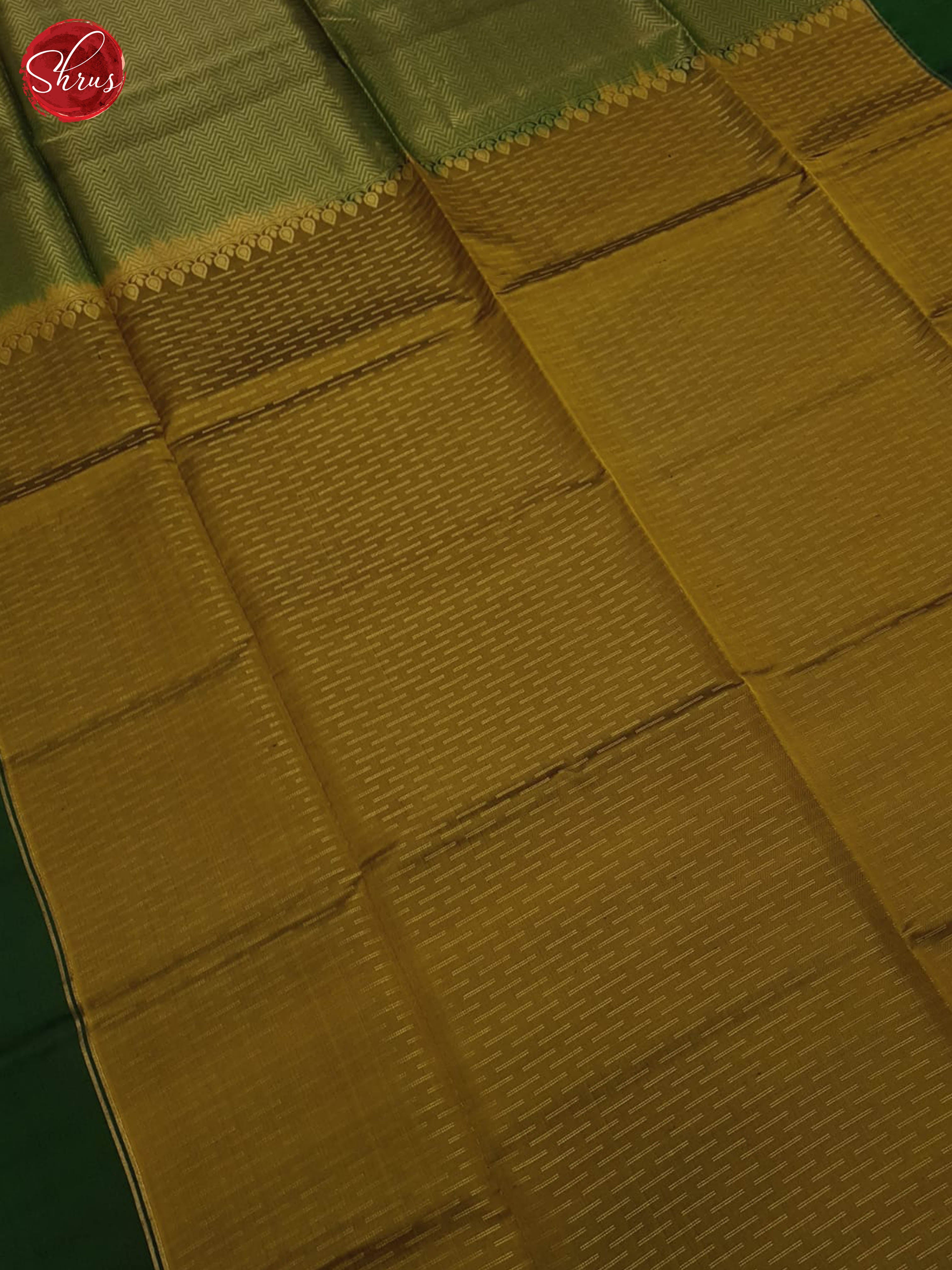 Mehandi Green & Green- Soft Silk Saree - Shop on ShrusEternity.com