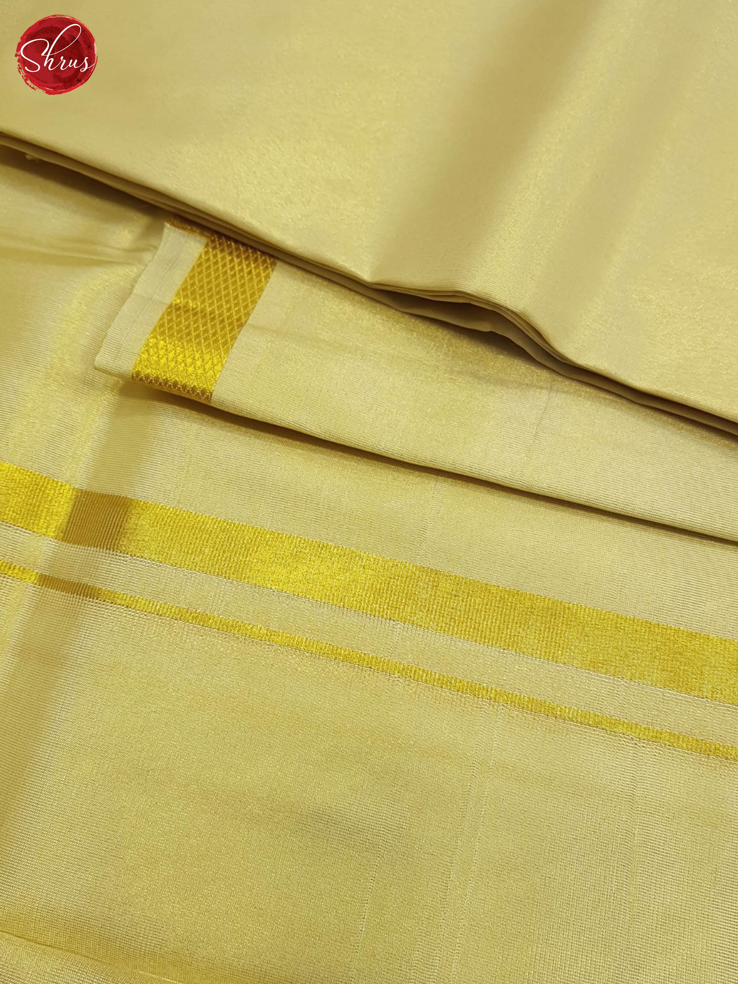 Dull gold - Semi Tissue Men's Dhoti(8*4)(8 Mozham) - Shop on ShrusEternity.com