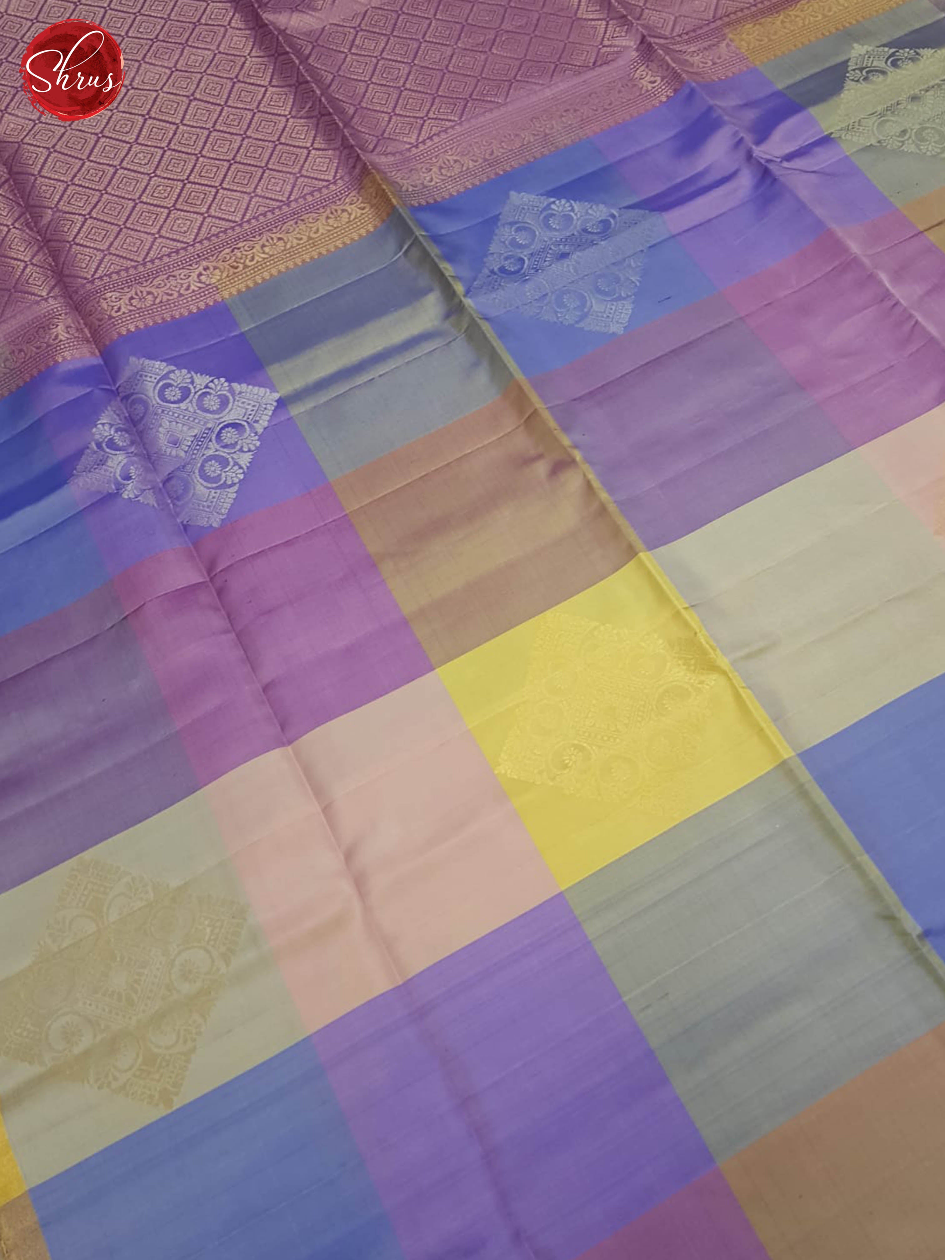 Multi And Lavender- Soft Silk Saree - Shop on ShrusEternity.com