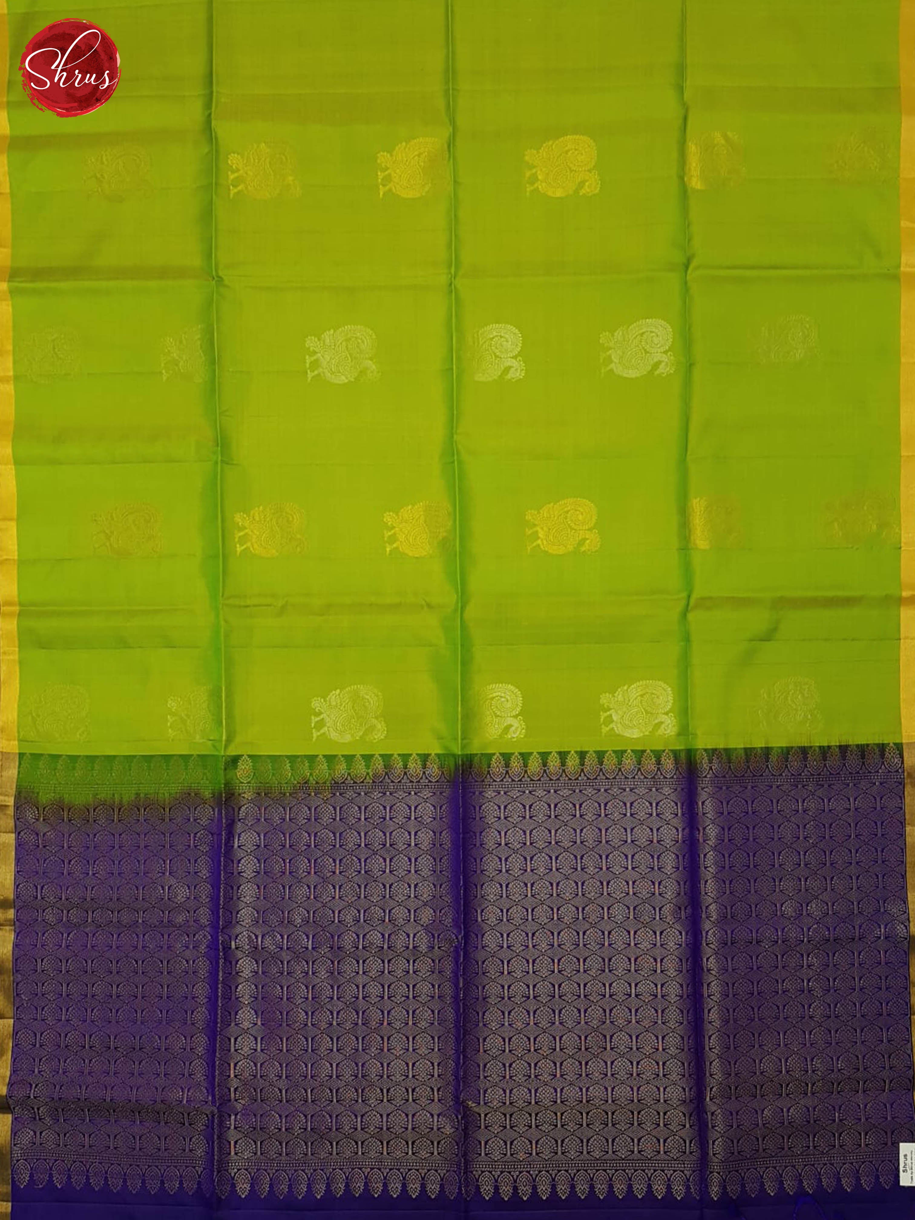 Green And Blue- Soft Silk Saree - Shop on ShrusEternity.com