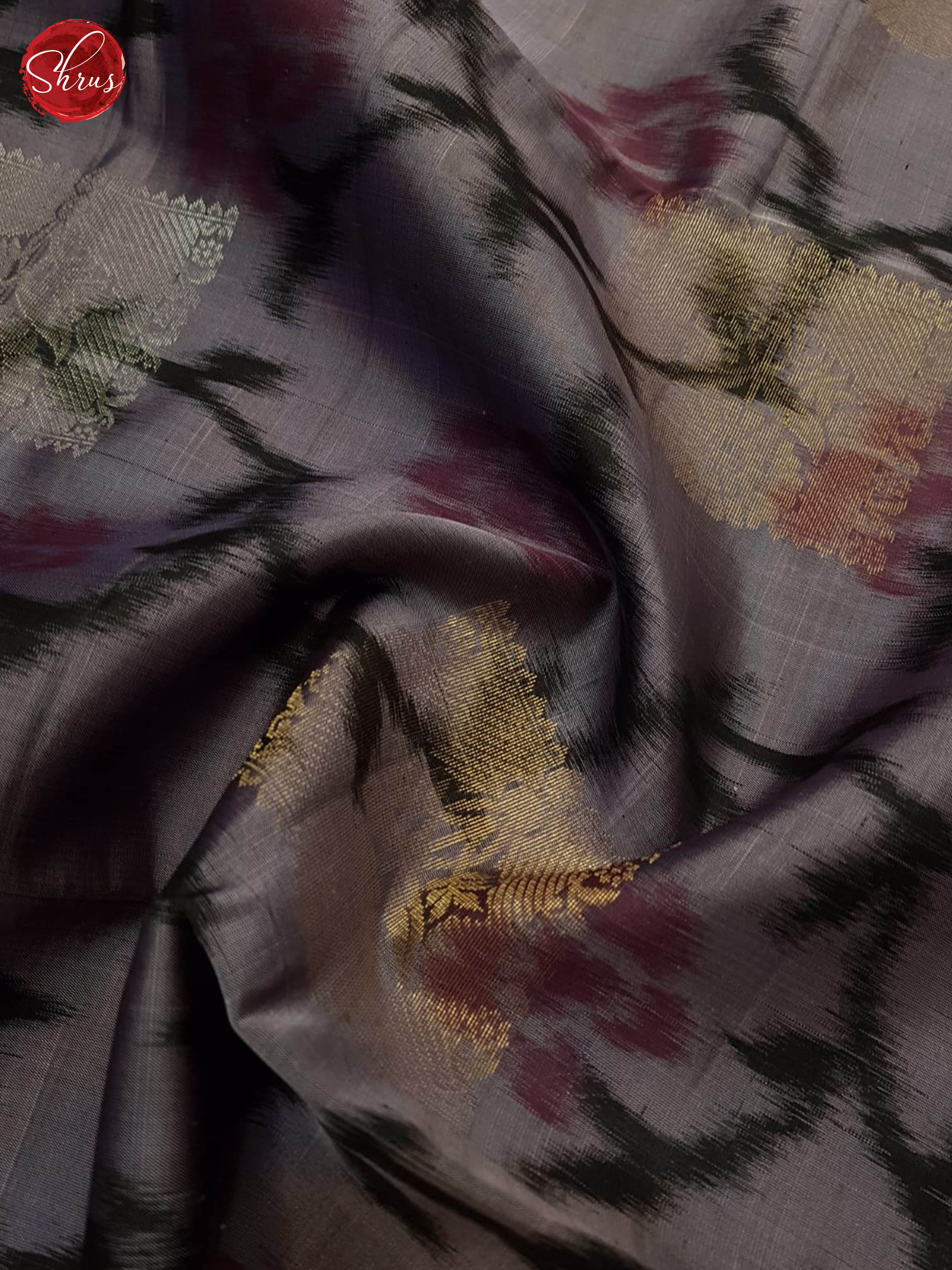 Mild Lavender And Black- Soft Silk Saree - Shop on ShrusEternity.com
