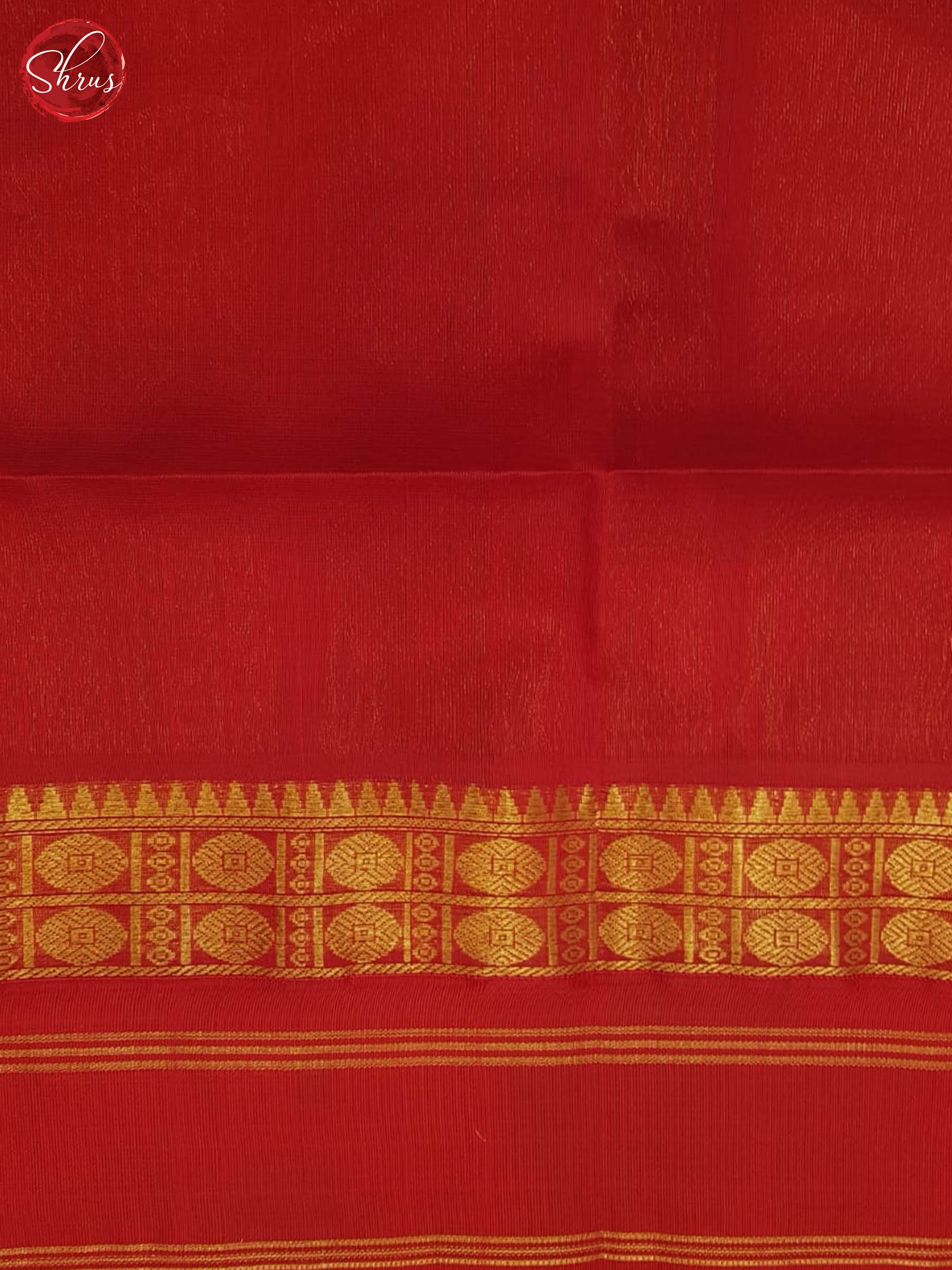 Green And Red- Silk Cotton Saree - Shop on ShrusEternity.com