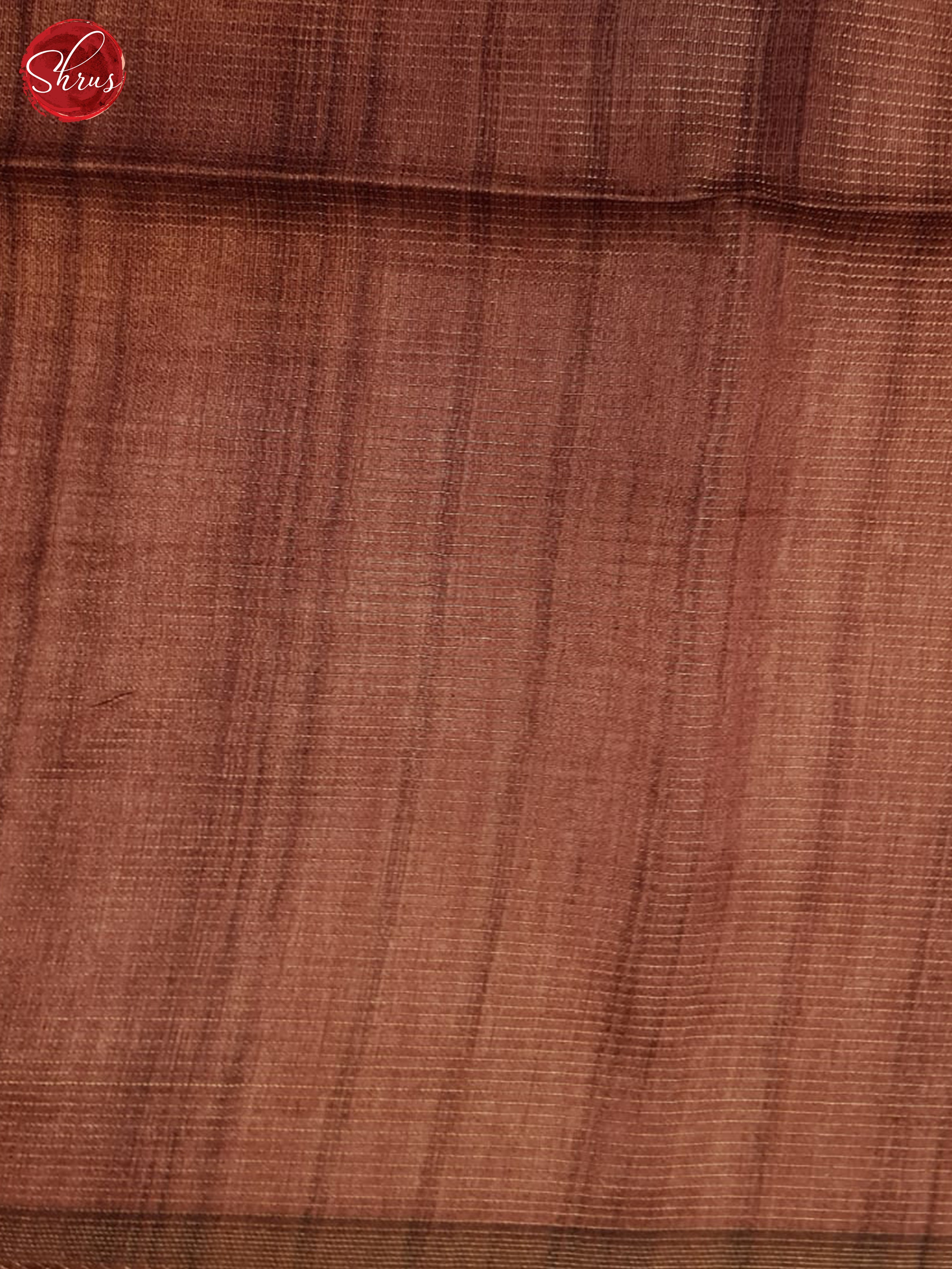 Dusty Wine(Single Tone)- Semi Tussar Saree - Shop on ShrusEternity.com