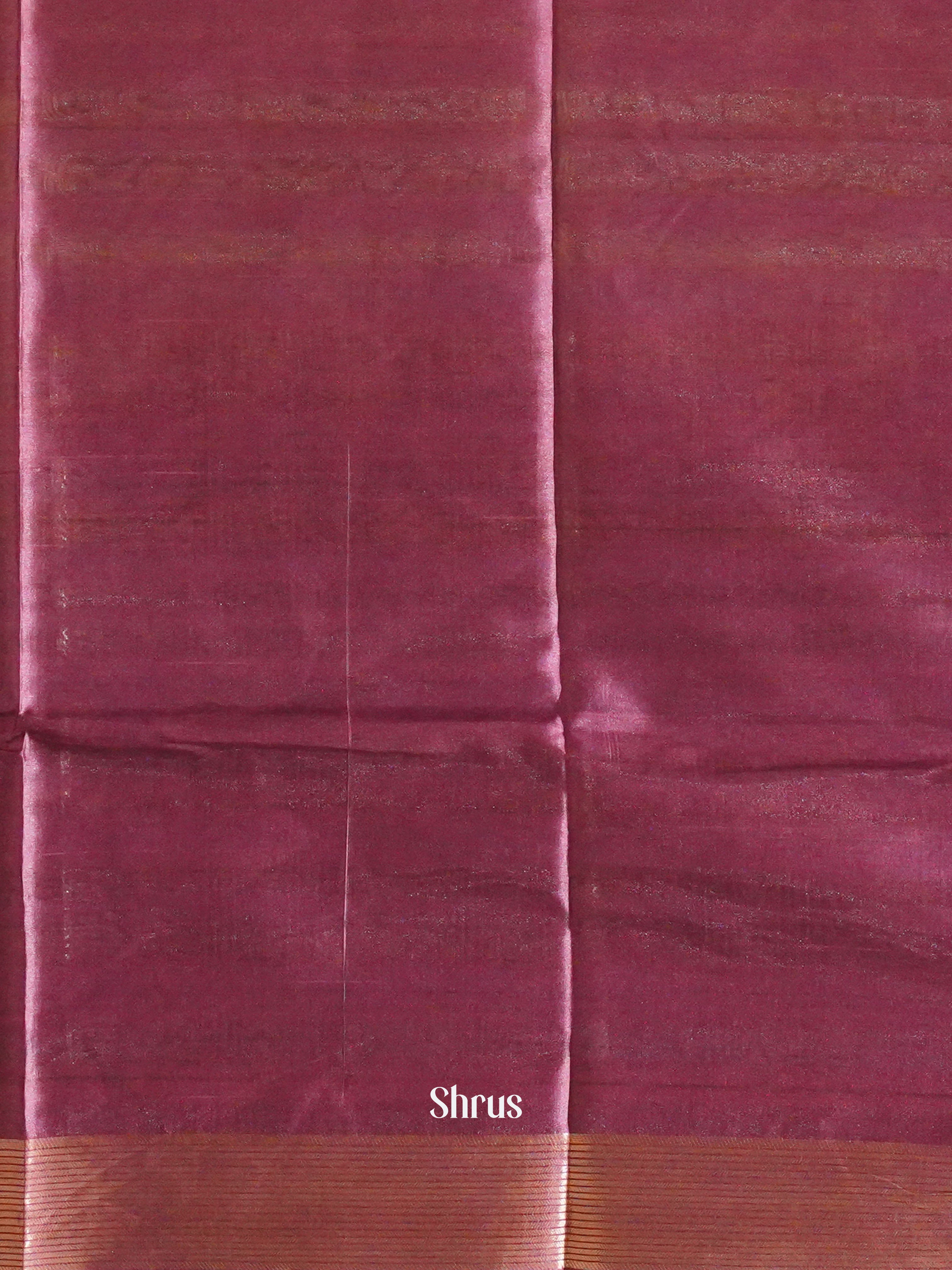 Cream Wine And Blue- Semi Raw Silk Saree - Shop on ShrusEternity.com