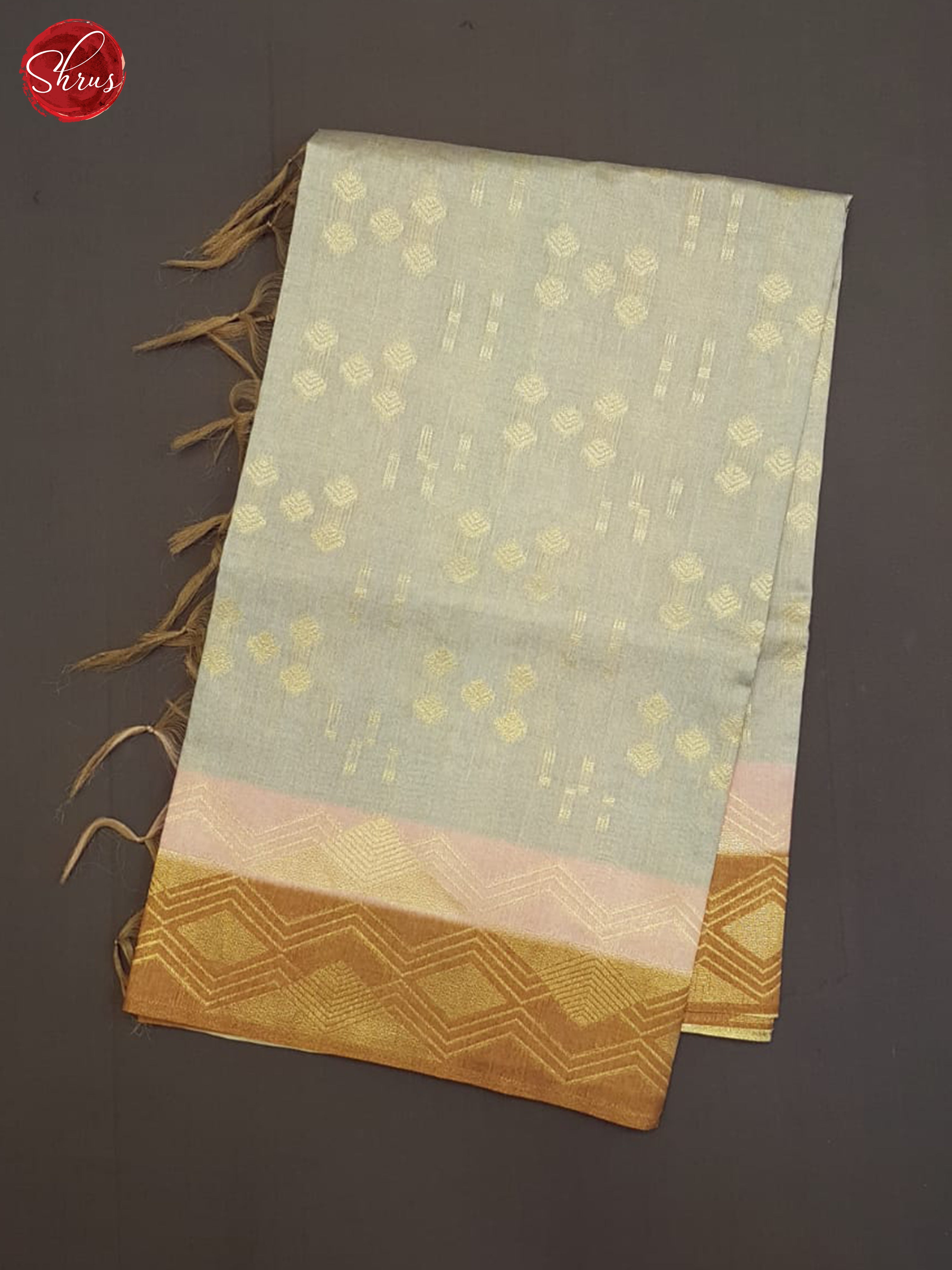 Grey And Brown- Semi Tussar Saree - Shop on ShrusEternity.com