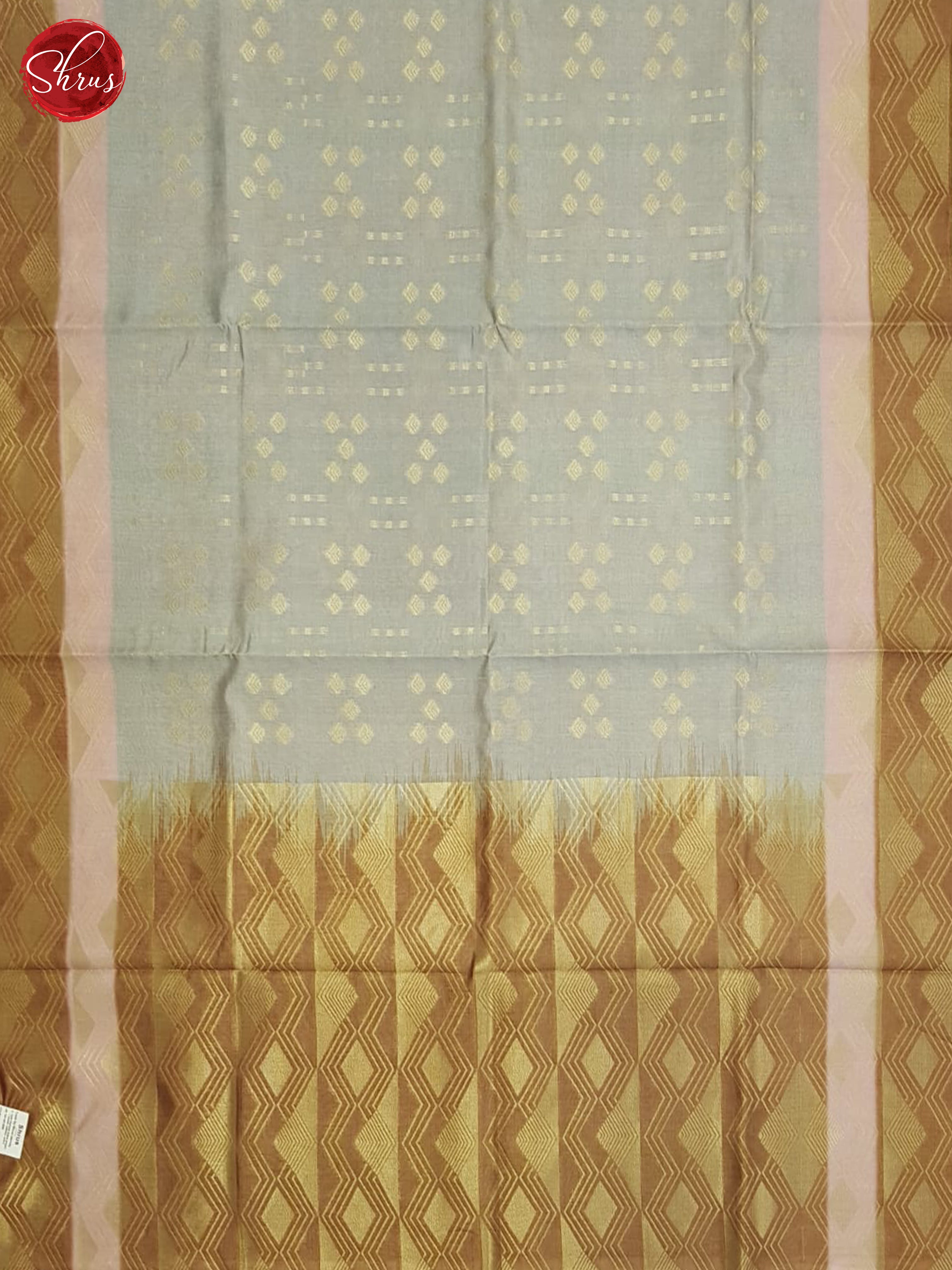Grey And Brown- Semi Tussar Saree - Shop on ShrusEternity.com