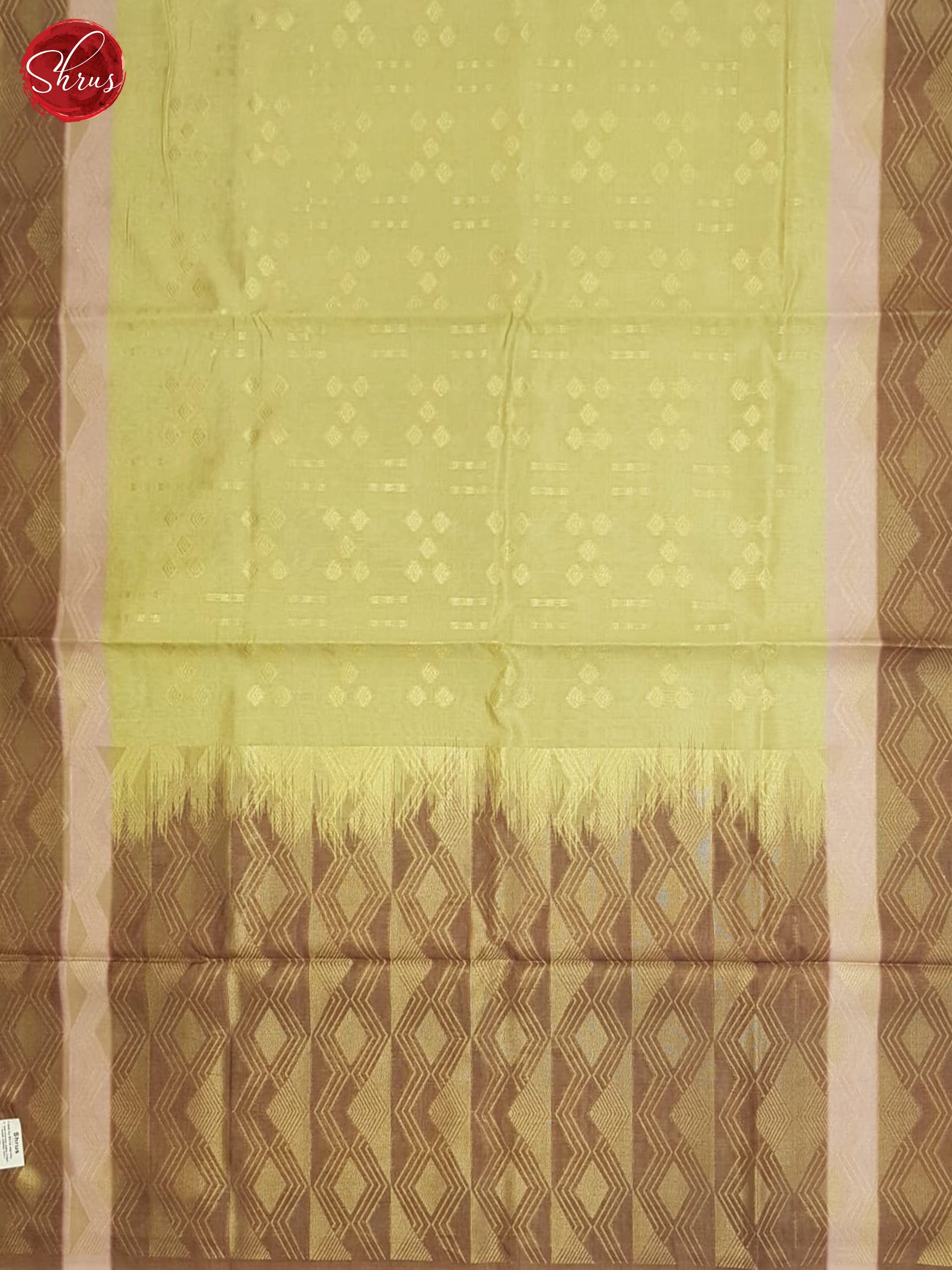 Green And Brown- Semi Tussar Saree - Shop on ShrusEternity.com