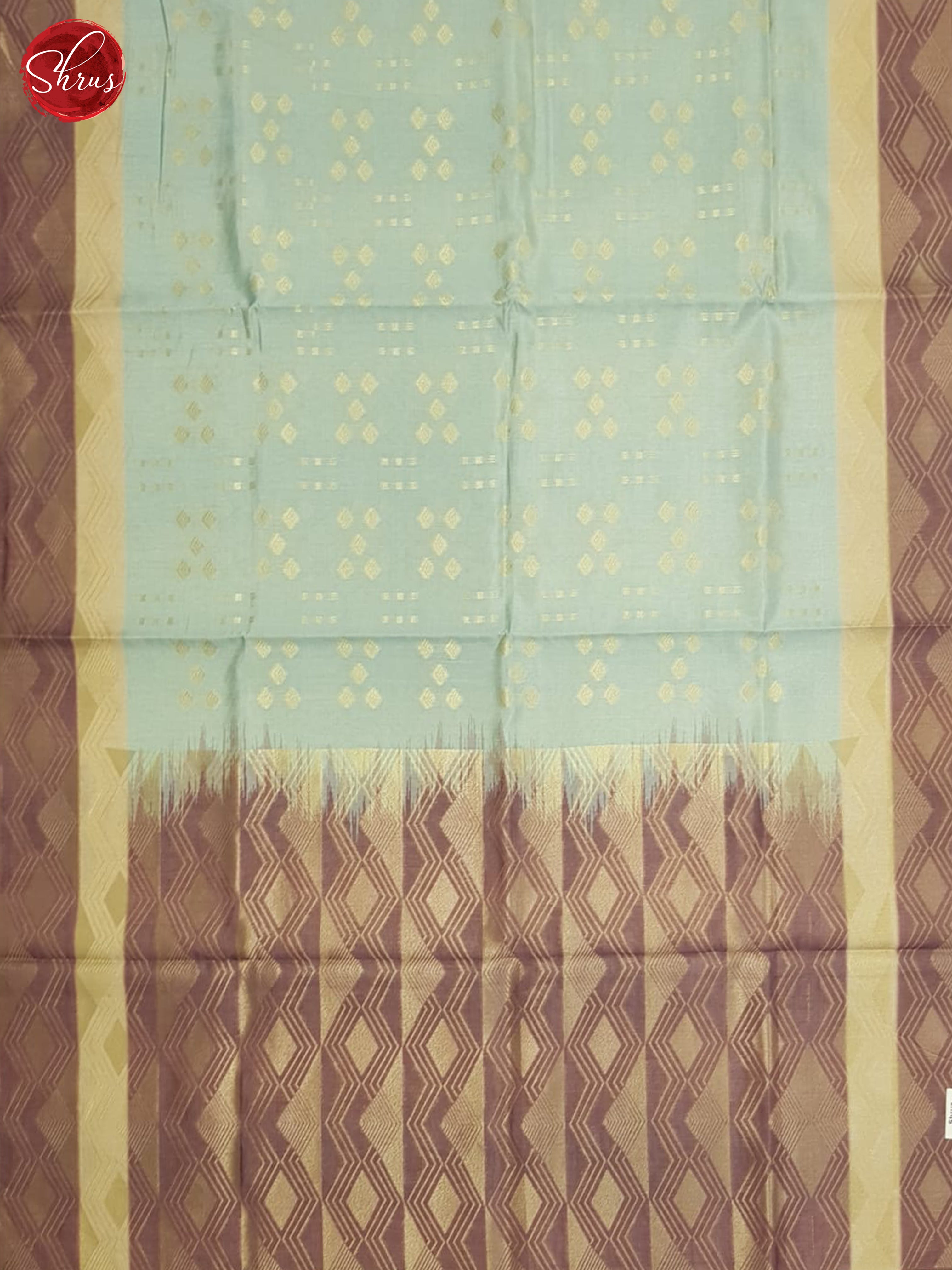 Pastel Green And Dusty Wine - Semi Tussar Saree - Shop on ShrusEternity.com