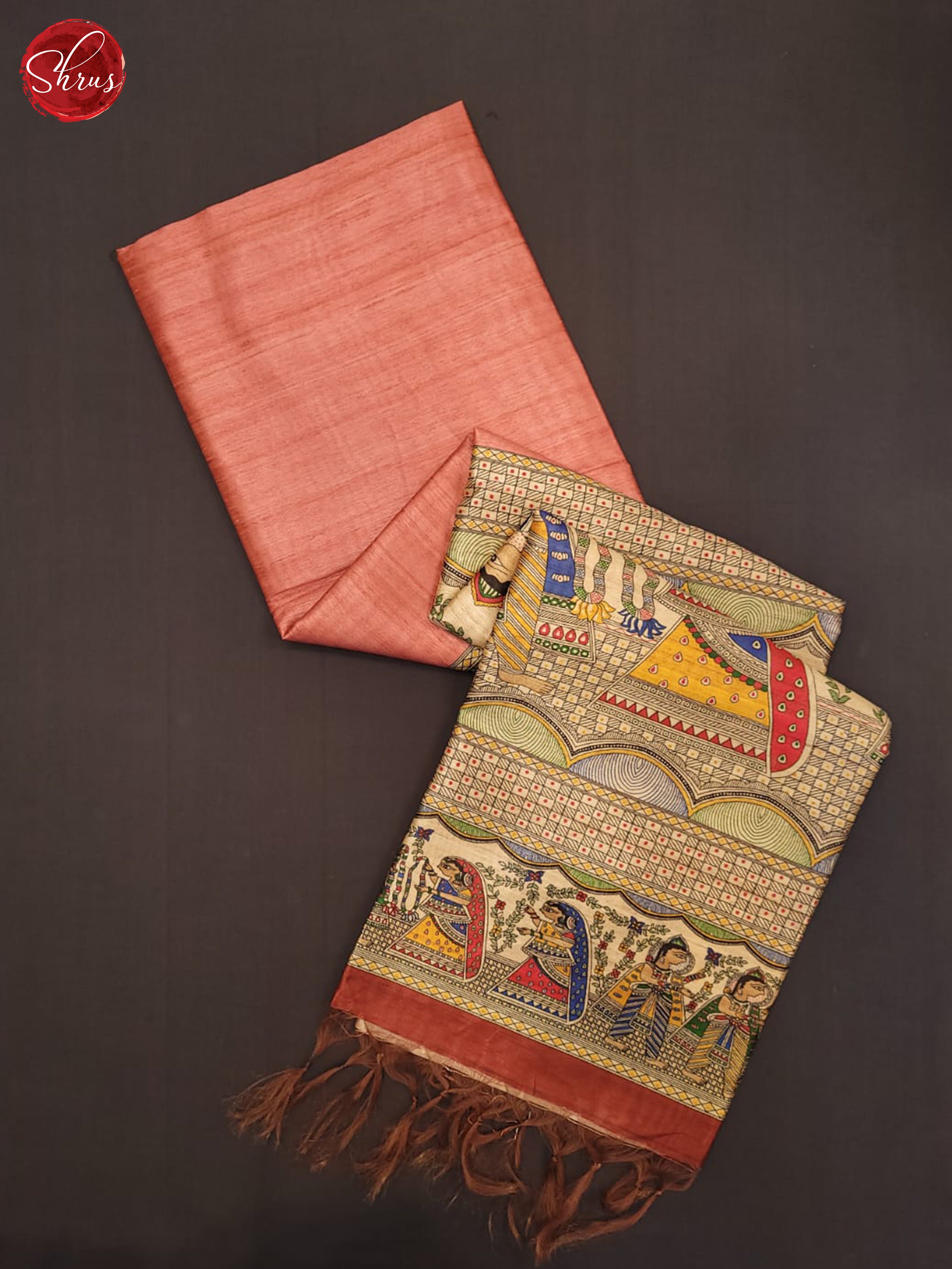 Pink and Red- Semi Matka Saree - Shop on ShrusEternity.com