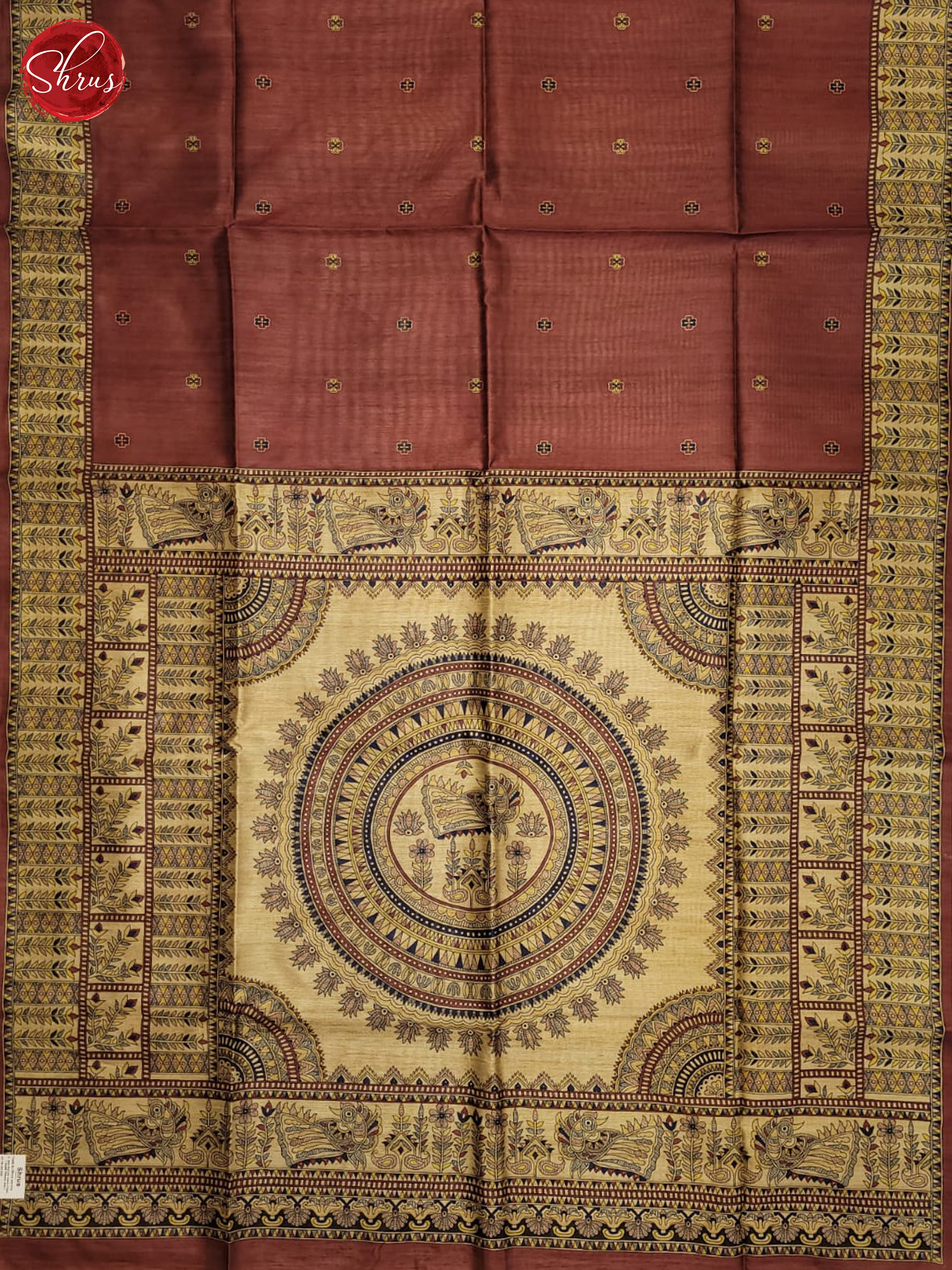 onion pink and beige- Semi Matka Saree - Shop on ShrusEternity.com