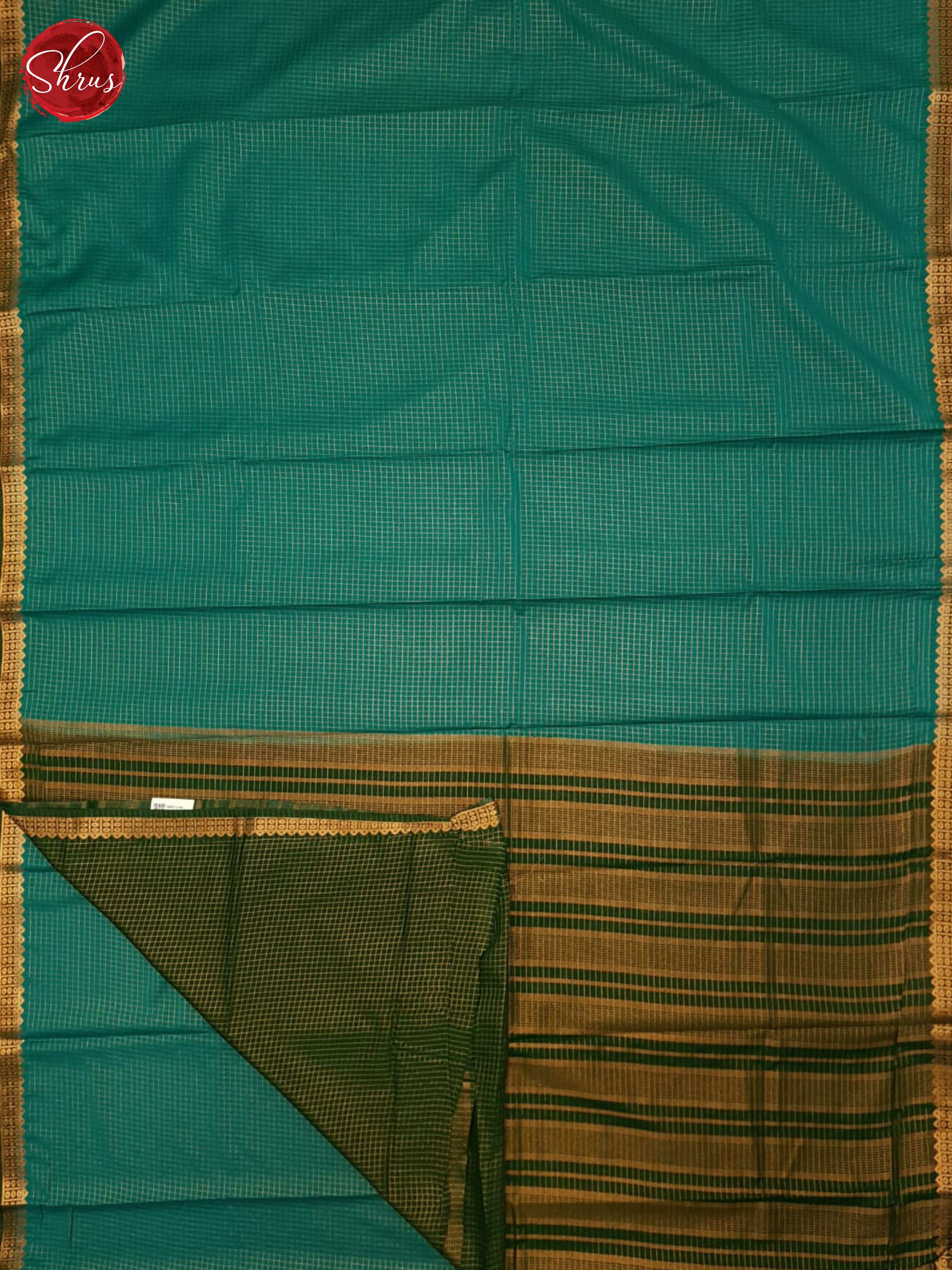 Peacock Neck & Green - Semi Mysoresilk Saree - Shop on ShrusEternity.com