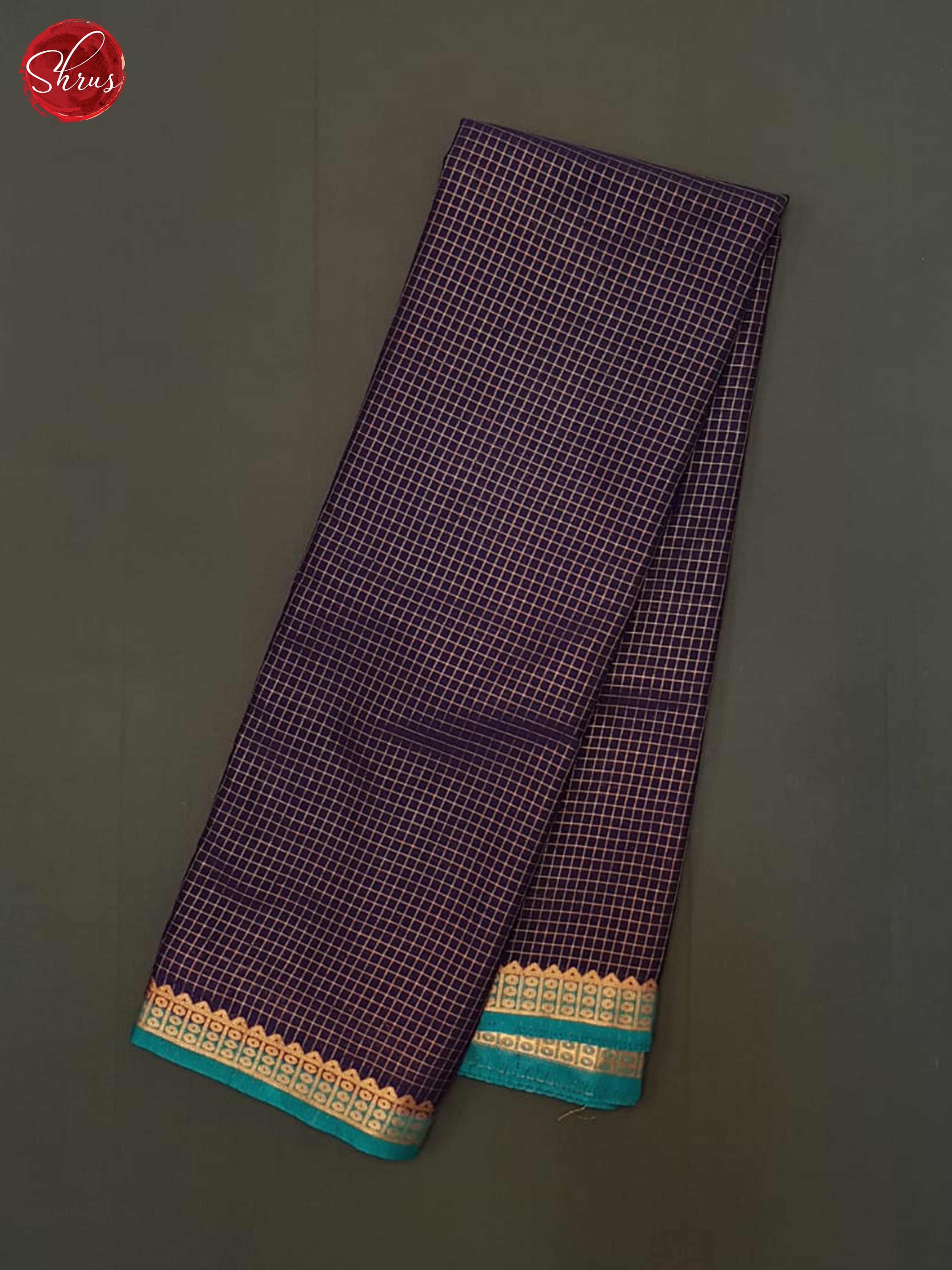 Blue & Peacock Bluek - Semi Mysoresilk Saree - Shop on ShrusEternity.com