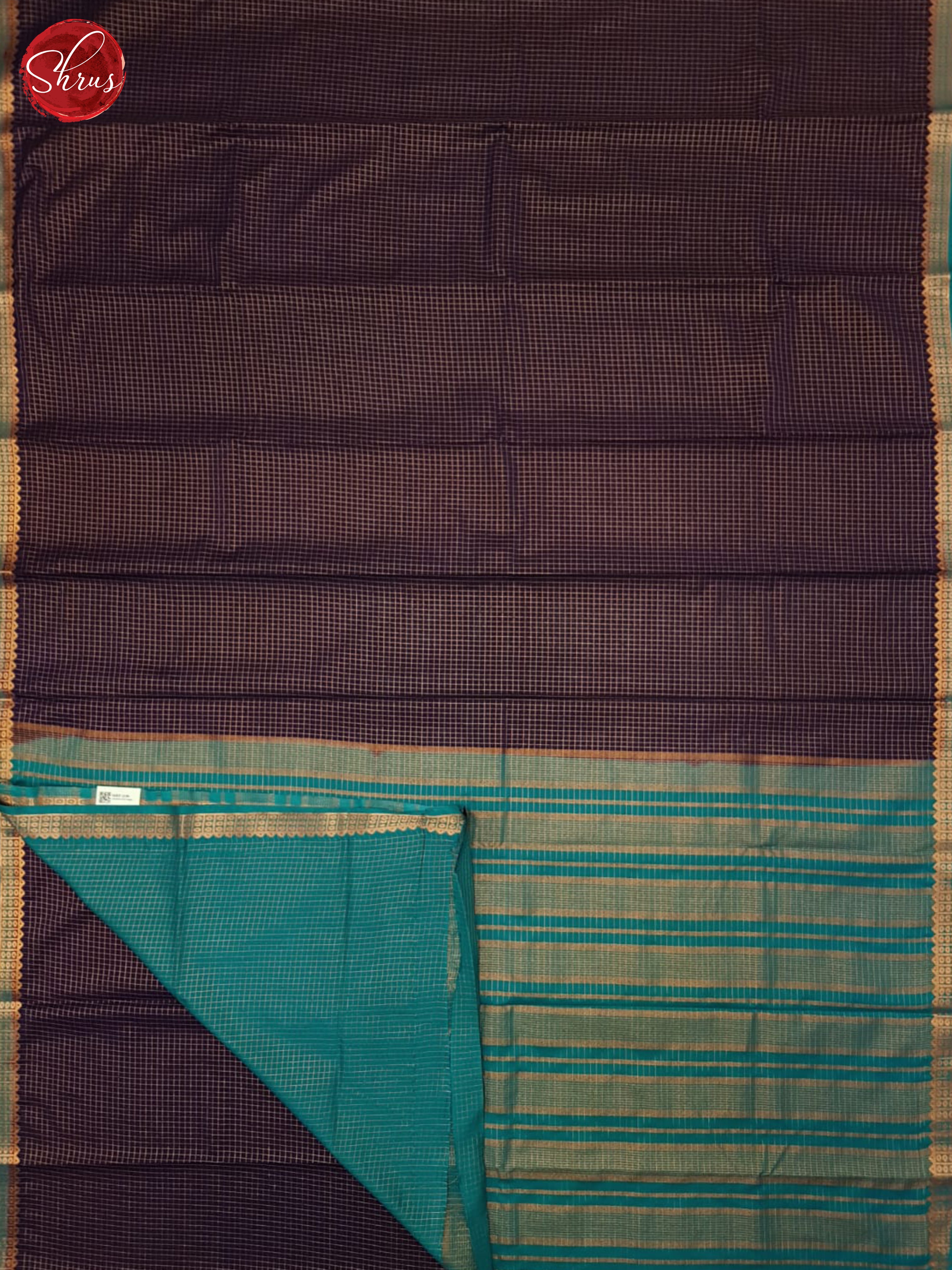 Blue & Peacock Bluek - Semi Mysoresilk Saree - Shop on ShrusEternity.com