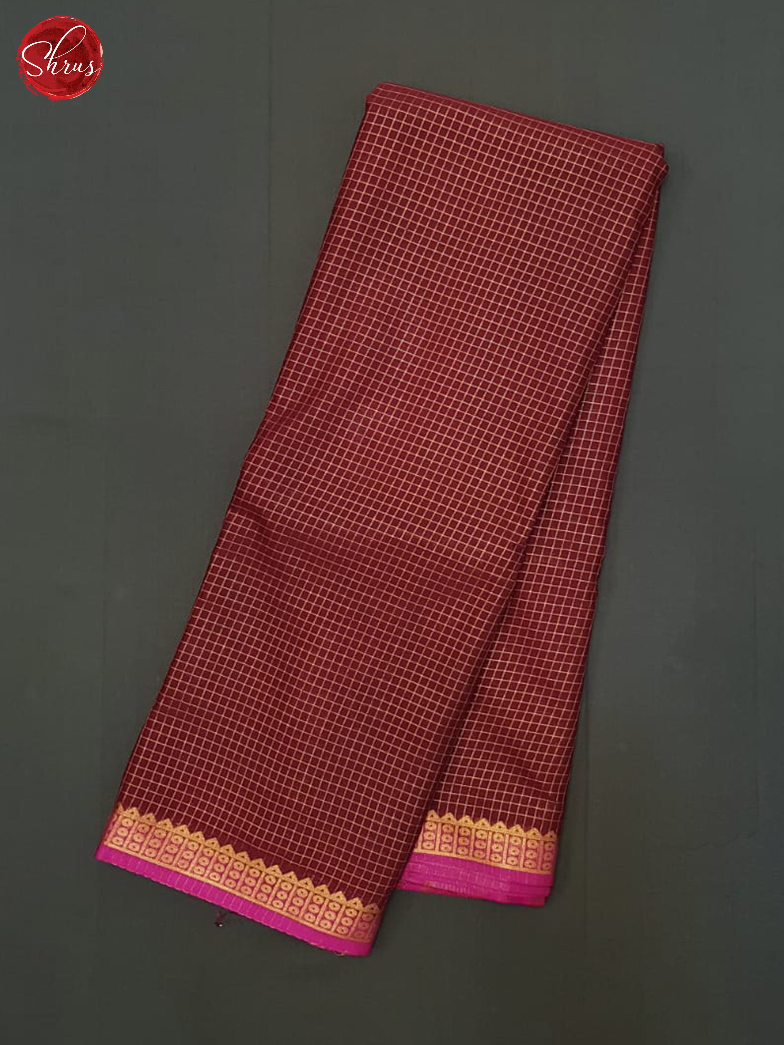 Brown & Pink - Semi Mysoresilk Saree - Shop on ShrusEternity.com