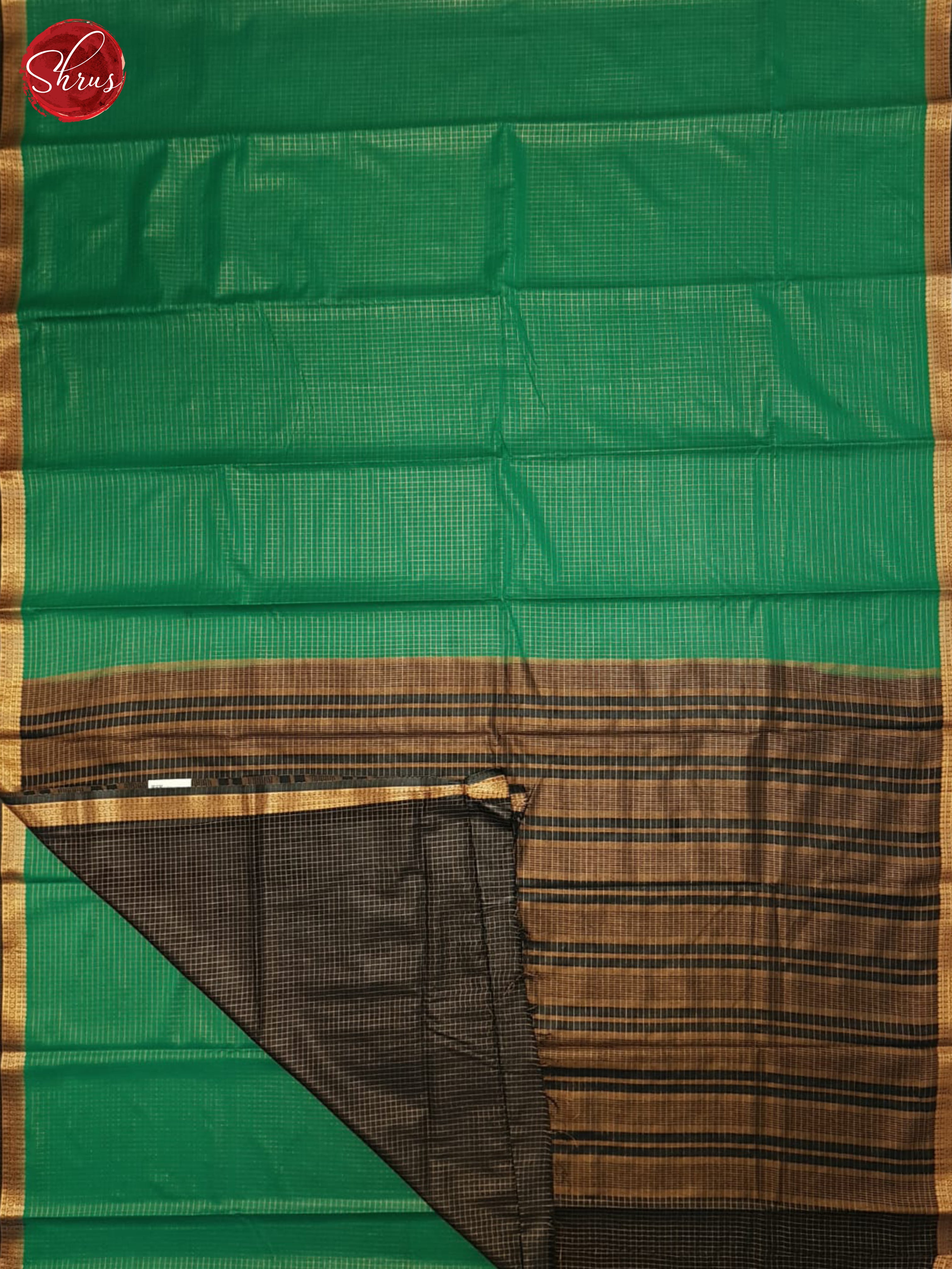 Green & Blue - Semi Mysore silk Saree - Shop on ShrusEternity.com
